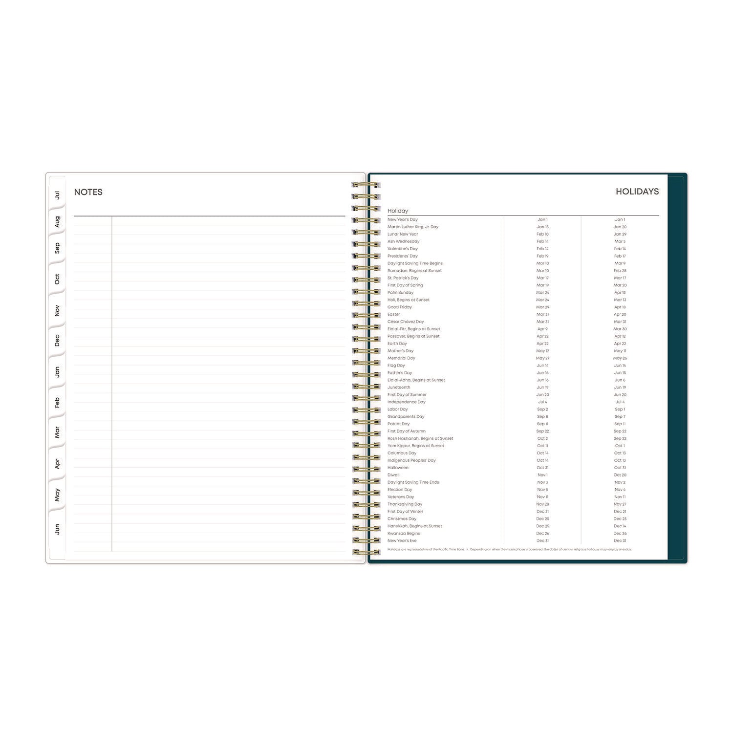 Greta Academic Year Weekly/Monthly Planner, Floral Artwork, 11.5 x 8, Green Cover, 12-Month (July-June): 2024 to 2025 Blue Sky® Flipcost