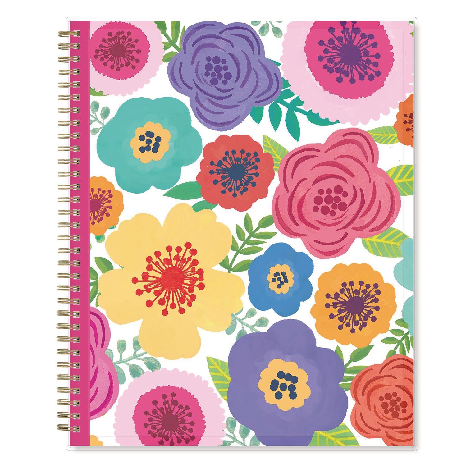 Blue Sky® Mahalo Academic Year Create-Your-Own Cover Weekly/Monthly Planner, Floral Artwork, 11 x 8.5, 12-Month (July-June): 2024-2025