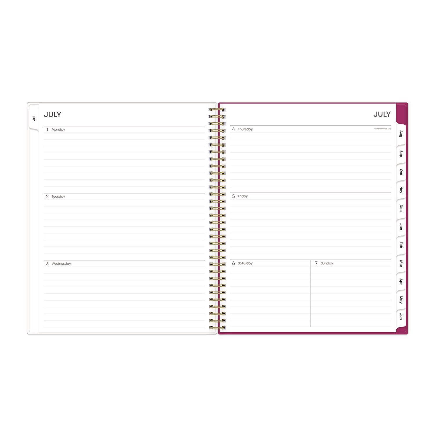 Blue Sky® Mahalo Academic Year Create-Your-Own Cover Weekly/Monthly Planner, Floral Artwork, 11 x 8.5, 12-Month (July-June): 2024-2025