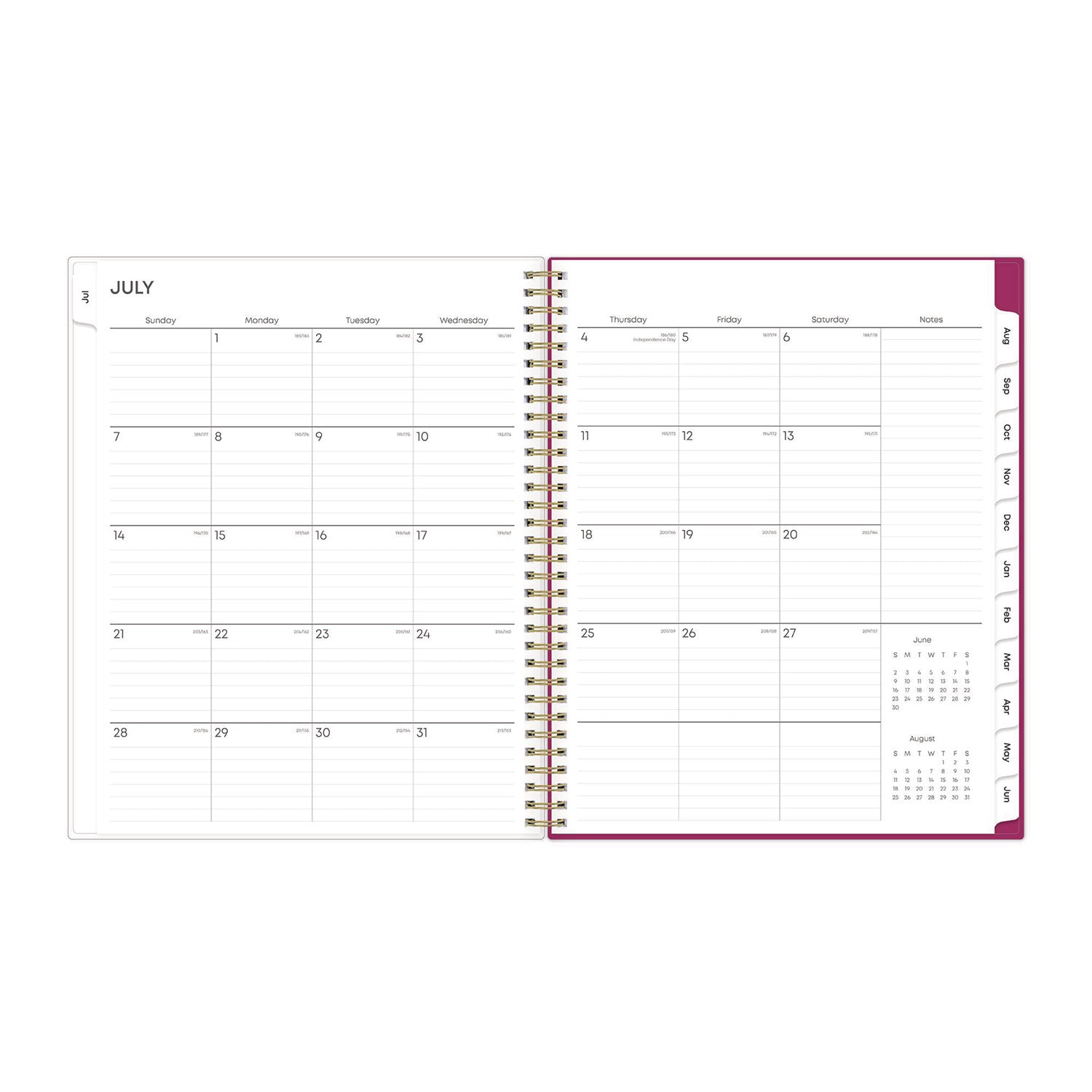 Blue Sky® Mahalo Academic Year Create-Your-Own Cover Weekly/Monthly Planner, Floral Artwork, 11 x 8.5, 12-Month (July-June): 2024-2025