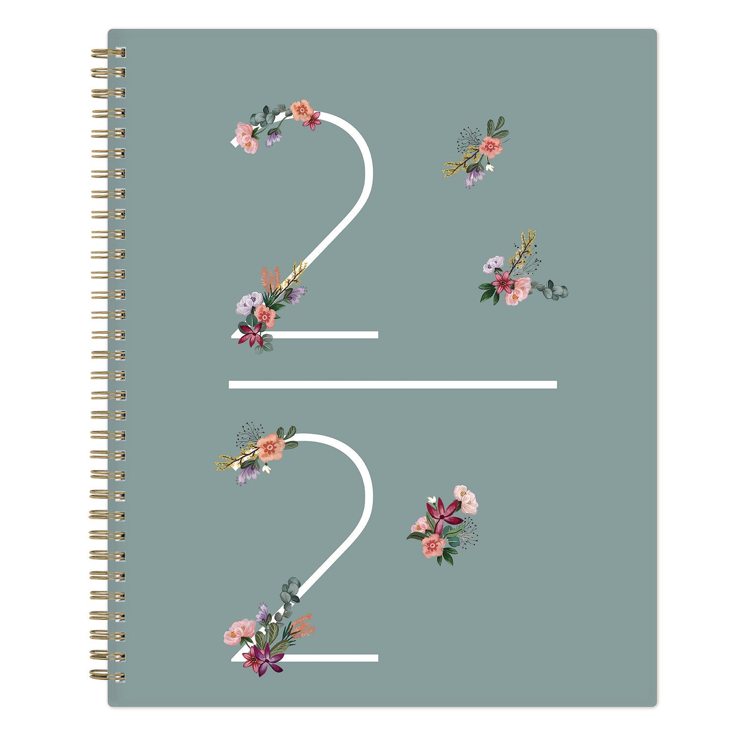 Greta Academic Year Weekly/Monthly Planner, Floral Artwork, 11.5 x 8, Green Cover, 12-Month (July-June): 2024 to 2025 Blue Sky® Flipcost