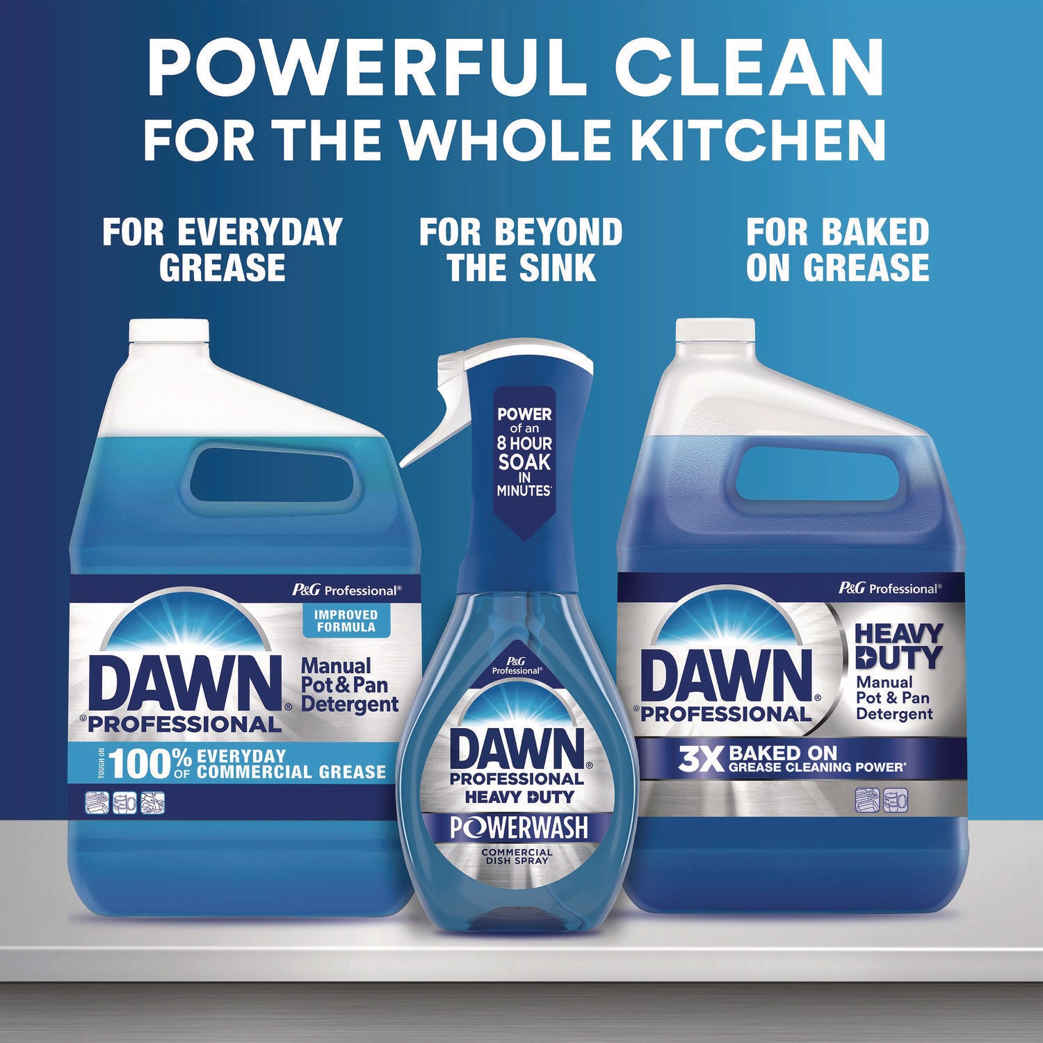 Heavy Duty Powerwash Commercial Dish Spray, 16 oz, 6 Pack: 1 Starter Kit Plus 5 Refills Dawn® Professional Flipcost