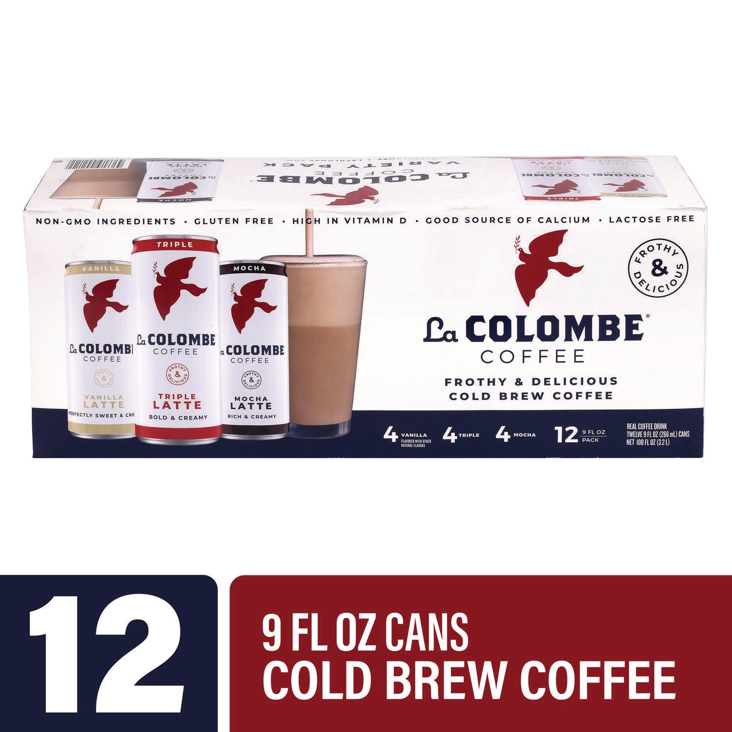 Draft Latte Cold Brew, Assorted Flavors, 9 oz Can, 12/Carton La Colombe® Flipcost