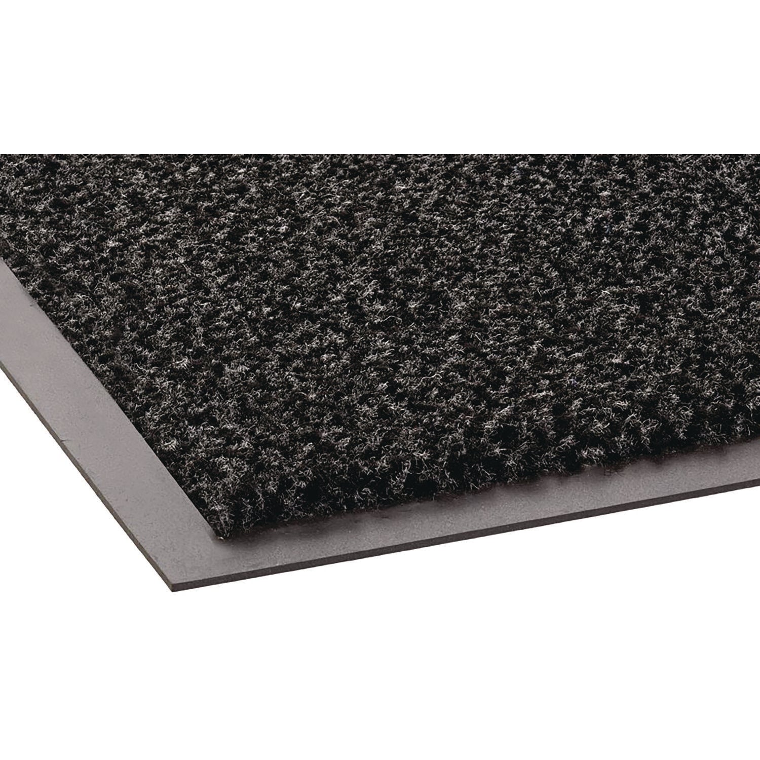 Crown Dust-Star Microfiber Wiper Mat, 48 x 72, Charcoal