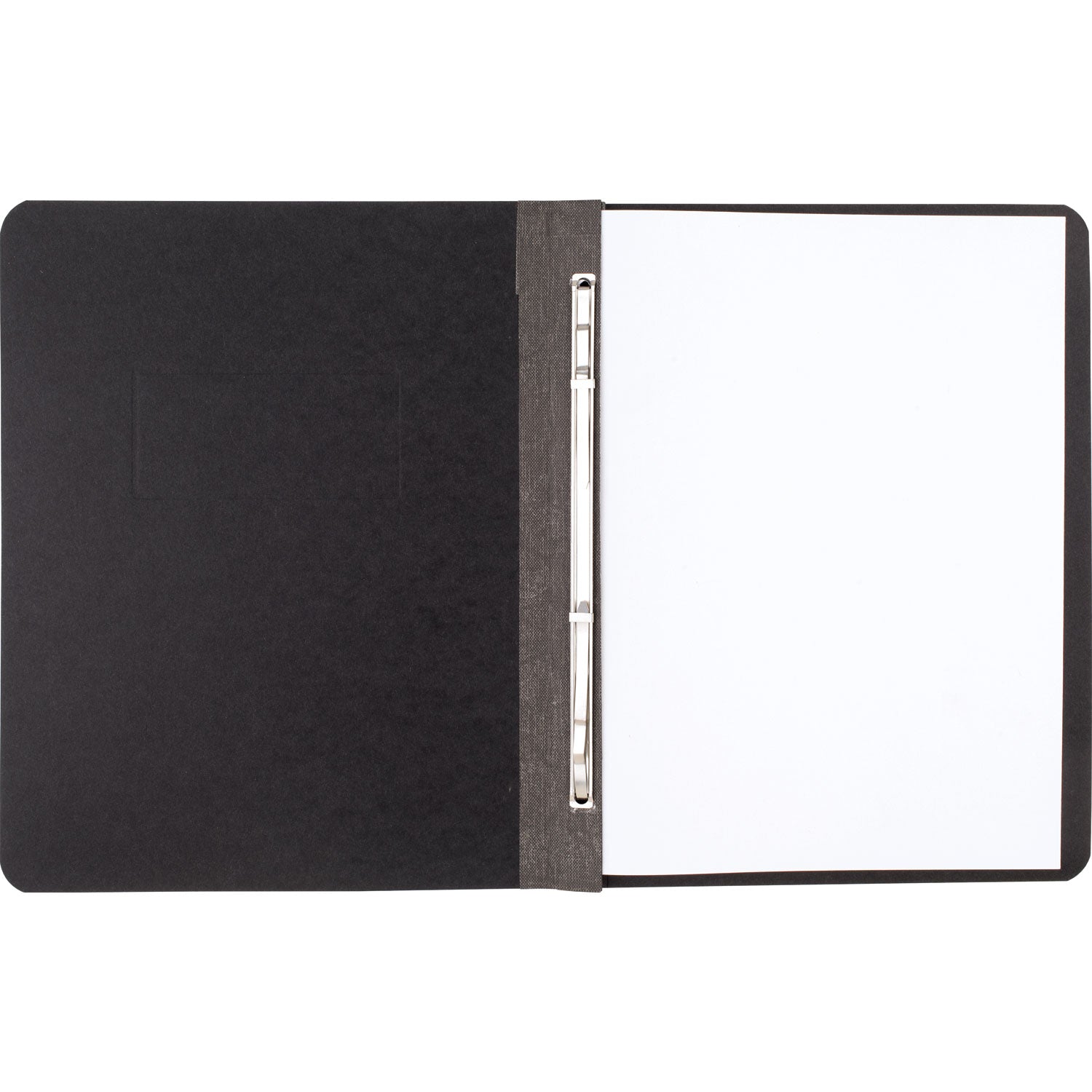 ACCO Pressboard Report Cover with Tyvek Reinforced Hinge, Two-Piece Prong Fastener, 3" Capacity, 8.5 x 11, Black/Black