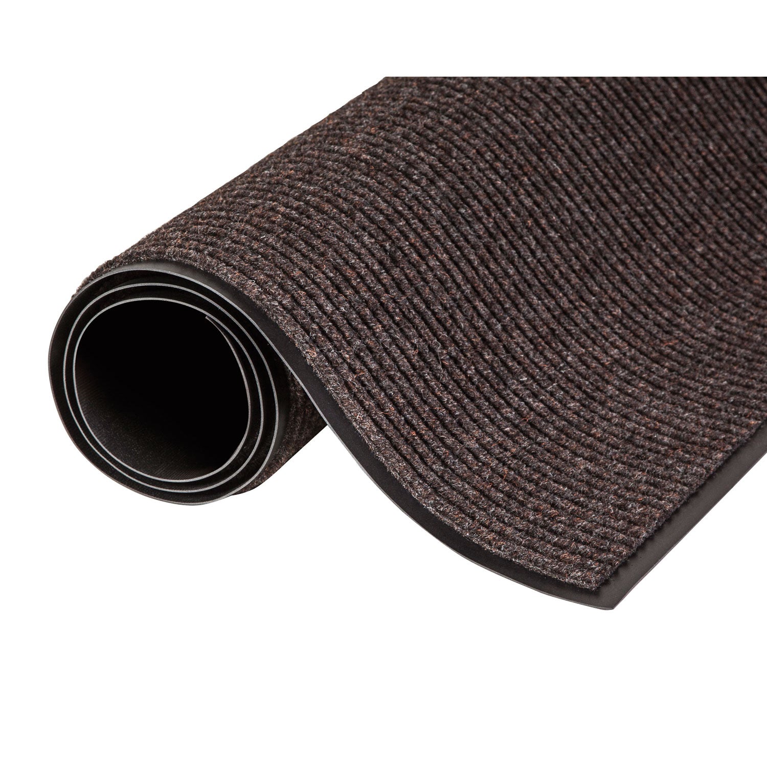 Crown Needle Rib Wipe and Scrape Mat, Polypropylene, 36 x 60, Brown