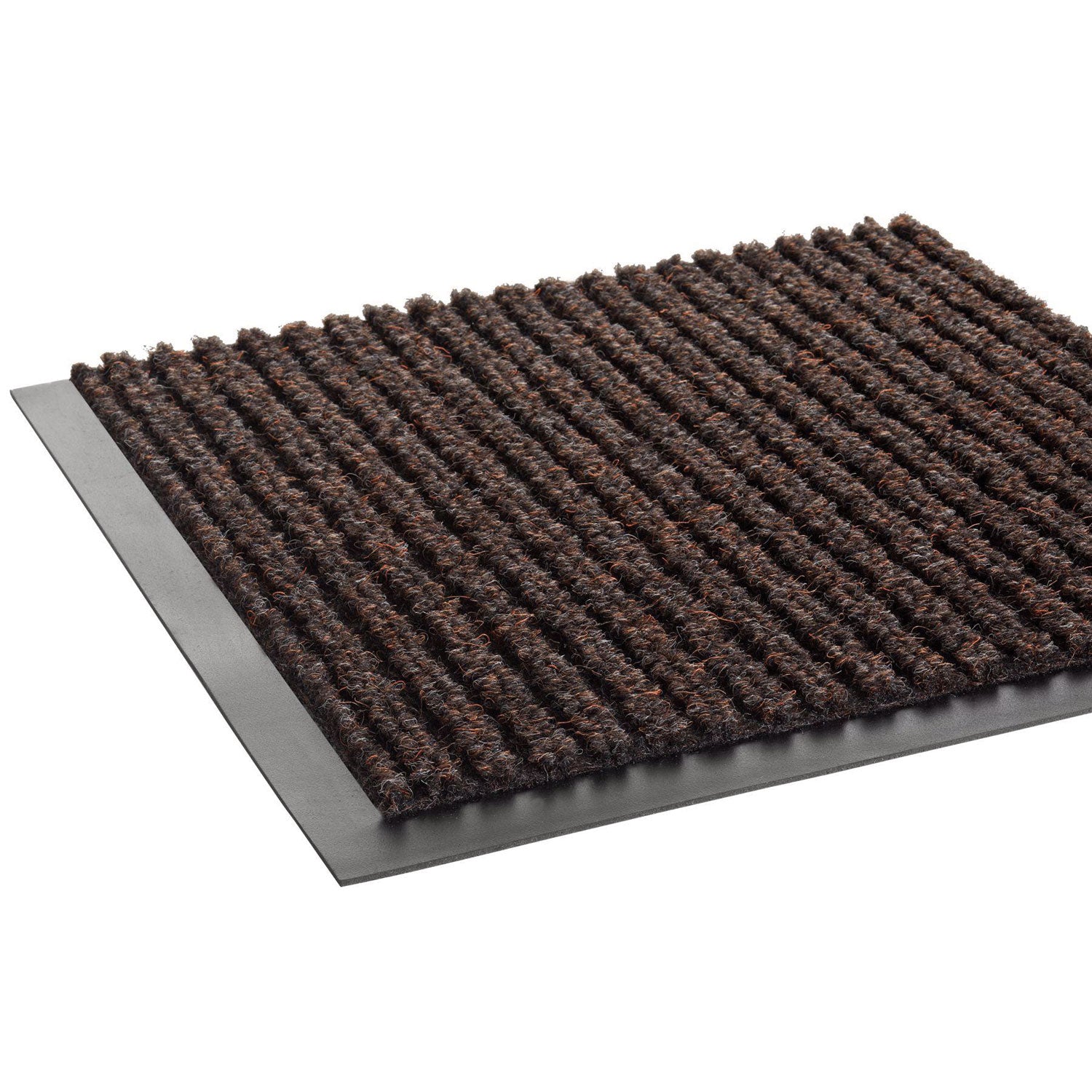 Crown Needle Rib Wipe and Scrape Mat, Polypropylene, 36 x 60, Brown