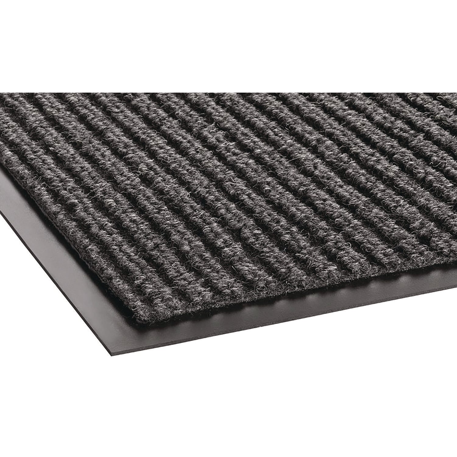 Crown Needle Rib Wipe and Scrape Mat, Polypropylene, 36 x 120, Gray