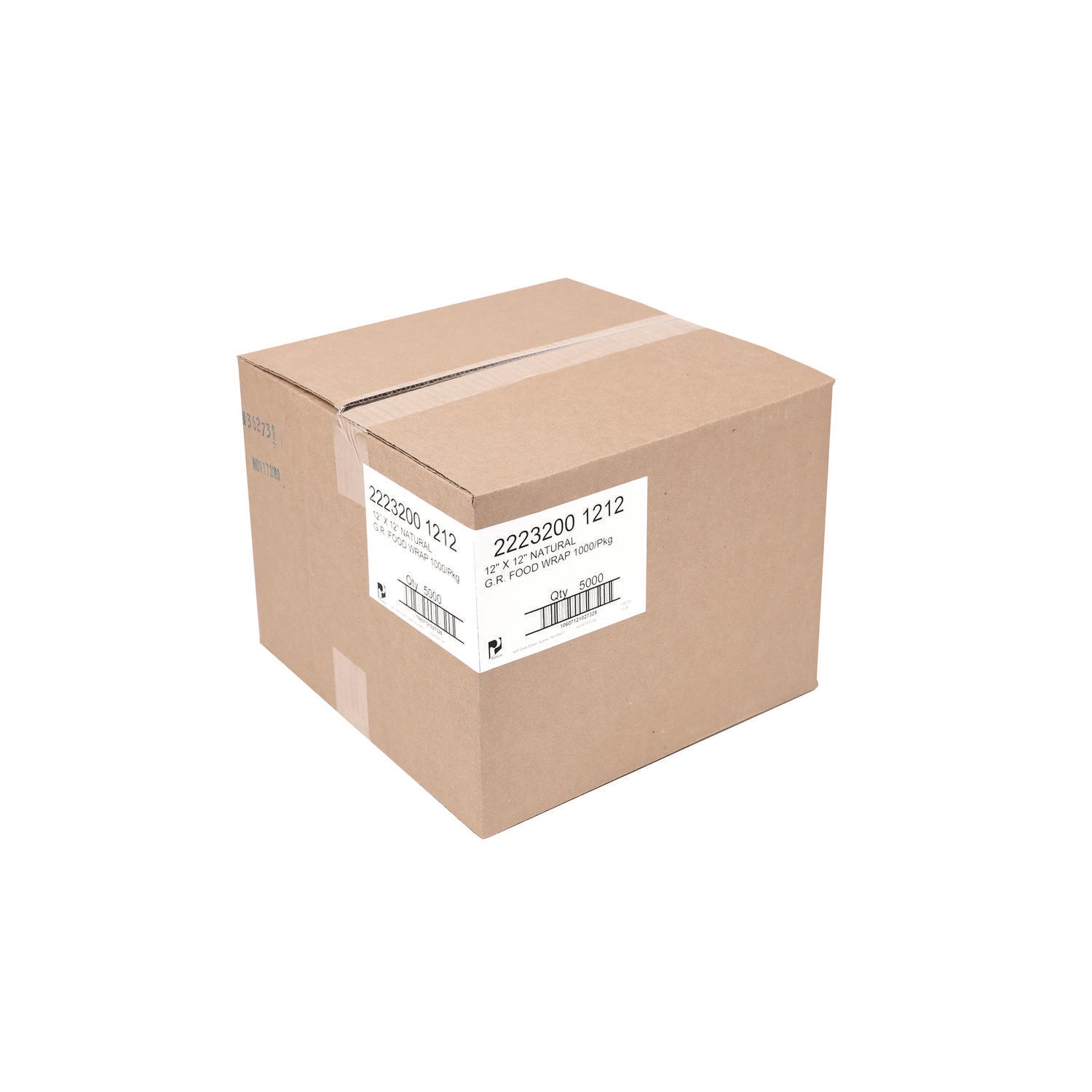 Grease-Resistant Food Wrap, 12" x 12", Natural, 5,000/Carton Paterson Flipcost