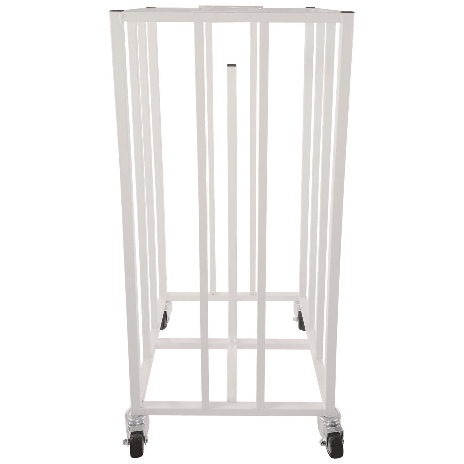 Deluxe Vertical Ball Cage, Fits Approximately 20 Balls, Metal, 20" x 20" x 48", White Champion Sports Flipcost