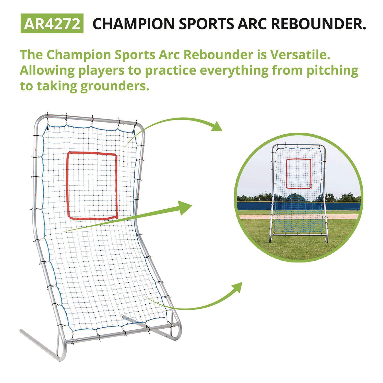 ARC Rebounder, 72  x 42 Champion Sports Flipcost