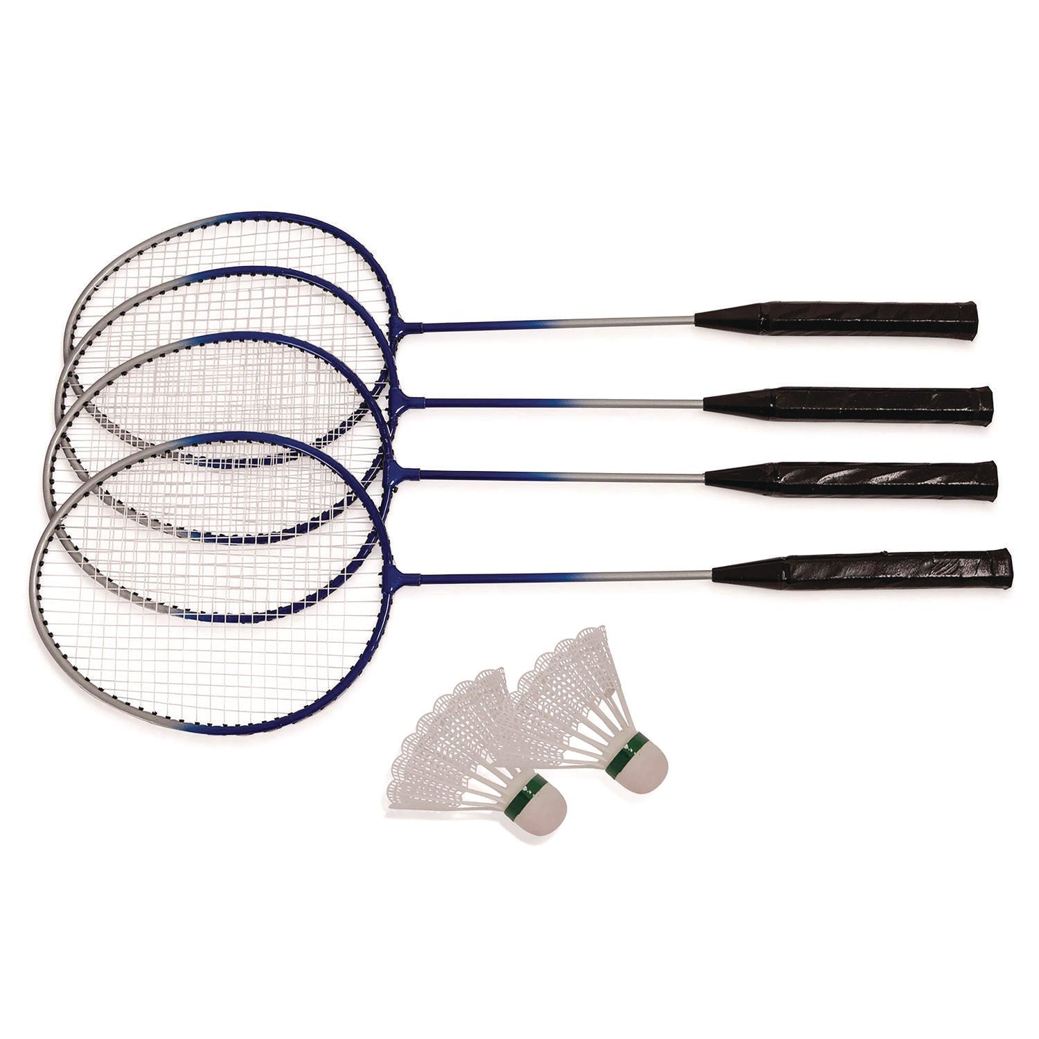 Deluxe Badminton Set, 20 ft Net with 4 Rackets, 2 Shuttlecocks Champion Sports Flipcost