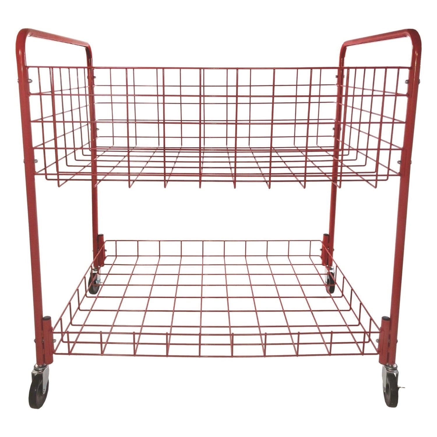 Back Ease Storage Cart, Metal, 176 lb Capacity, 30 x 43 x 45, Red Champion Sports Flipcost