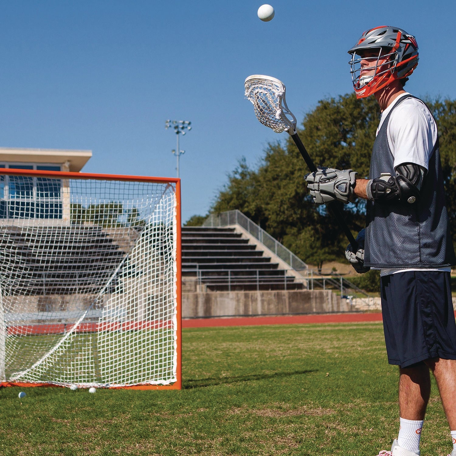 Pro High School Lacrosse Goal, 6 ft x 6 ft, 1.65" dia Frame Champion Sports Flipcost