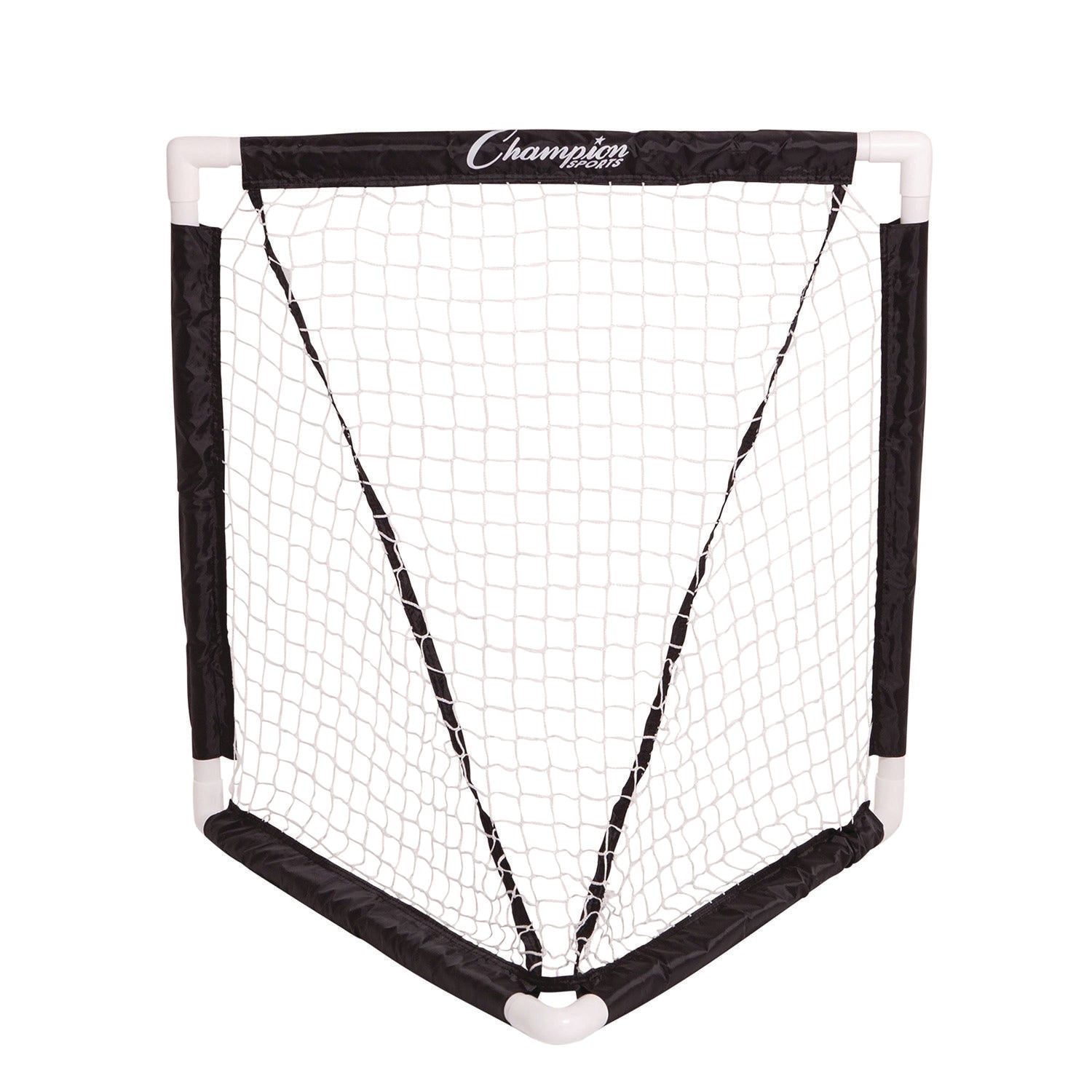 Mini Lacrosse Goal, 3 ft  x 3 ft, 1.5" dia Frame Champion Sports Flipcost