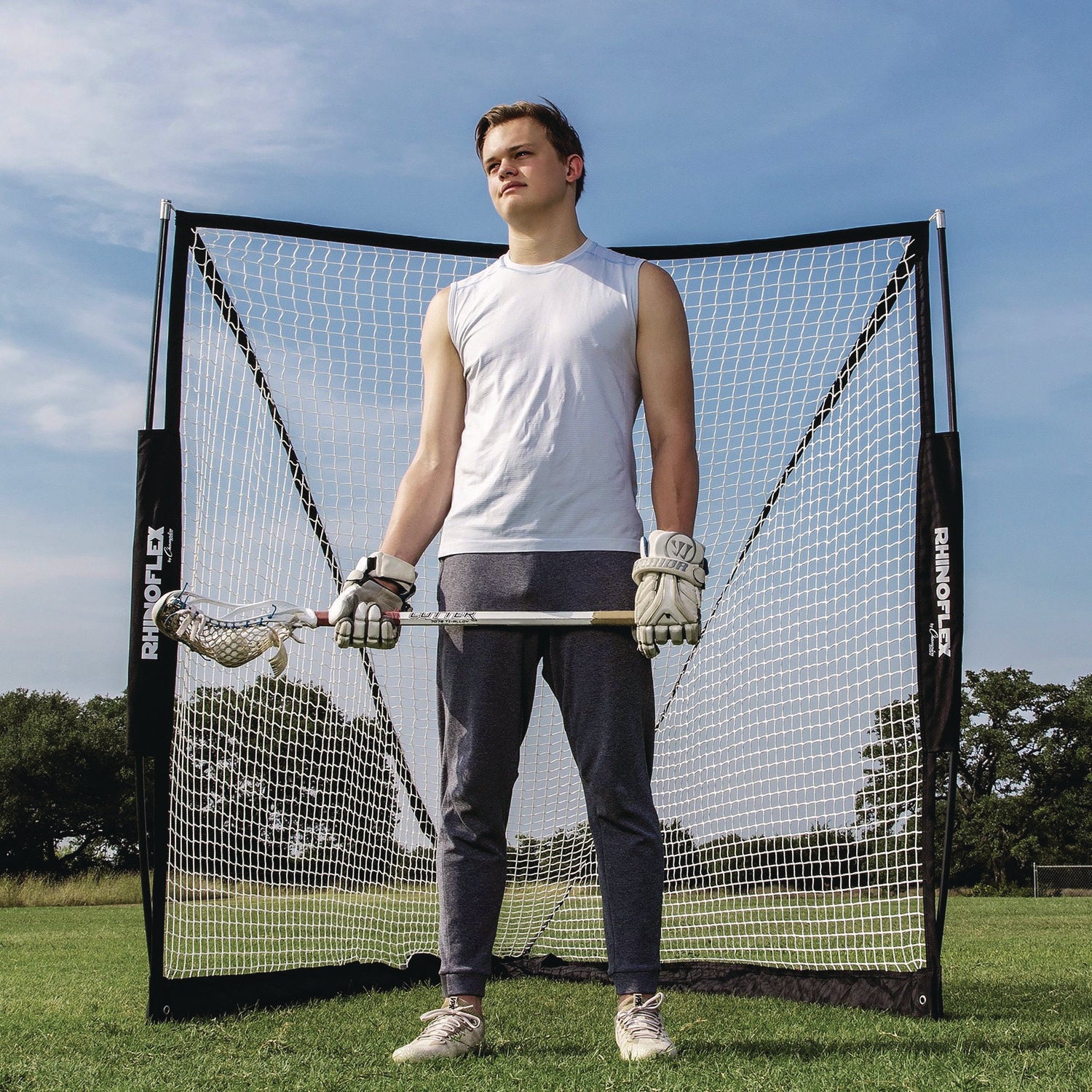 Rhino Flex Lacrosse Goal, 6 ft x 6 ft, 1" dia Frame Champion Sports Flipcost