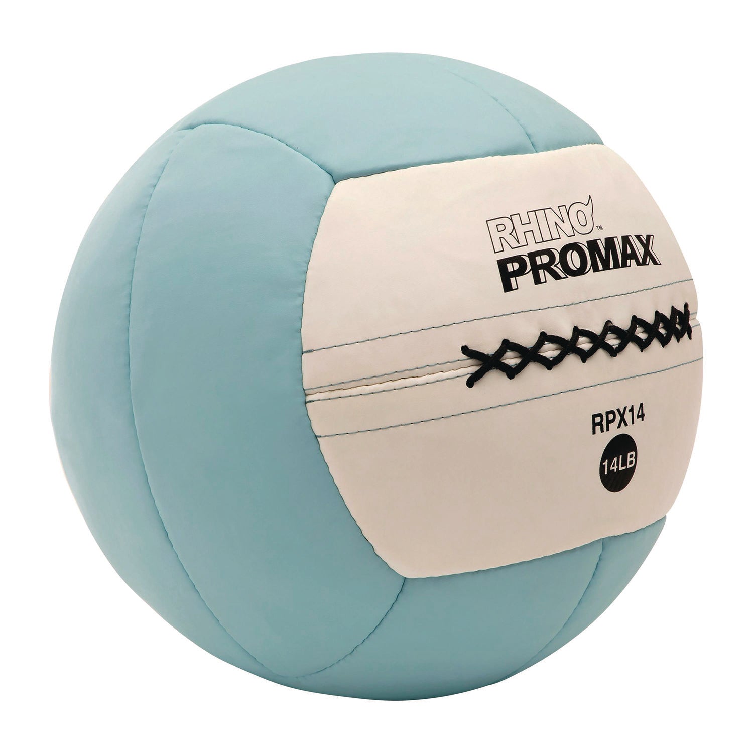 Rhino Promax Medicine Ball, 14 lb, Light Blue Champion Sports Flipcost