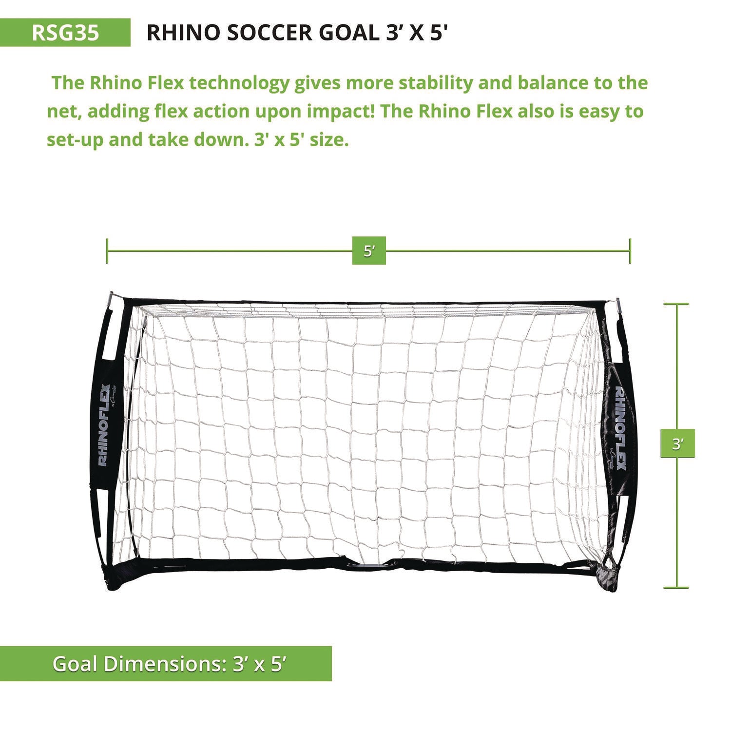 Rhino Soccer Goal, 36" x 60" Champion Sports Flipcost