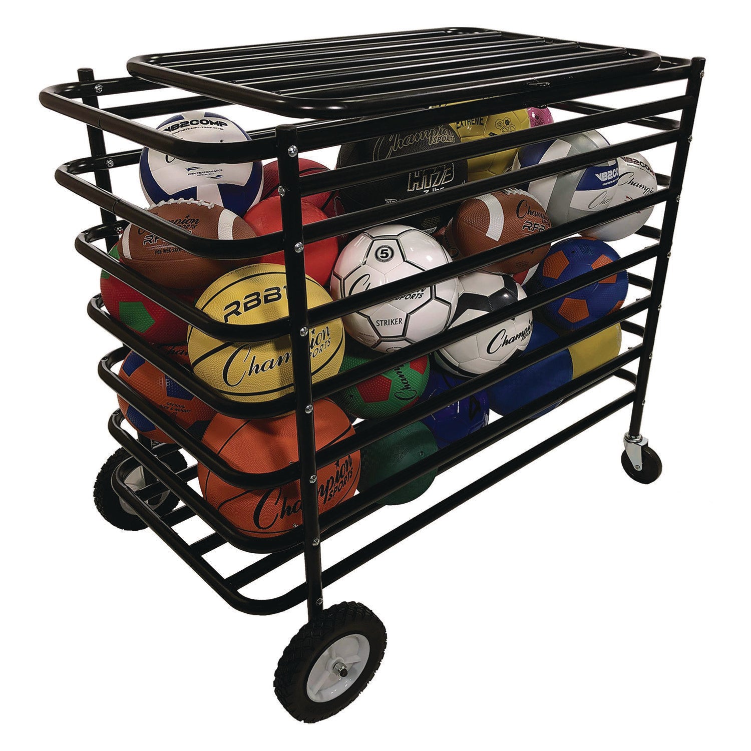 Ultimate Lockable Ball Locker, 24" x 44" x 39", Black Champion Sports Flipcost