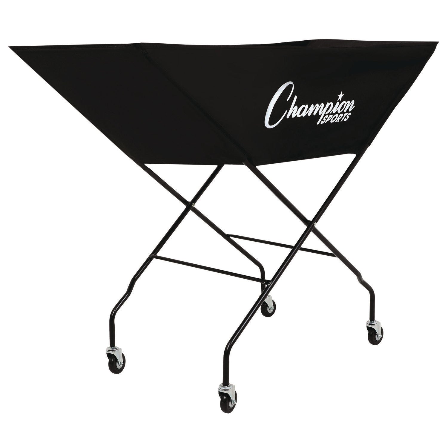 Pro Collapsible Volleyball Cart, 23" x 55" x 41", Black Champion Sports Flipcost