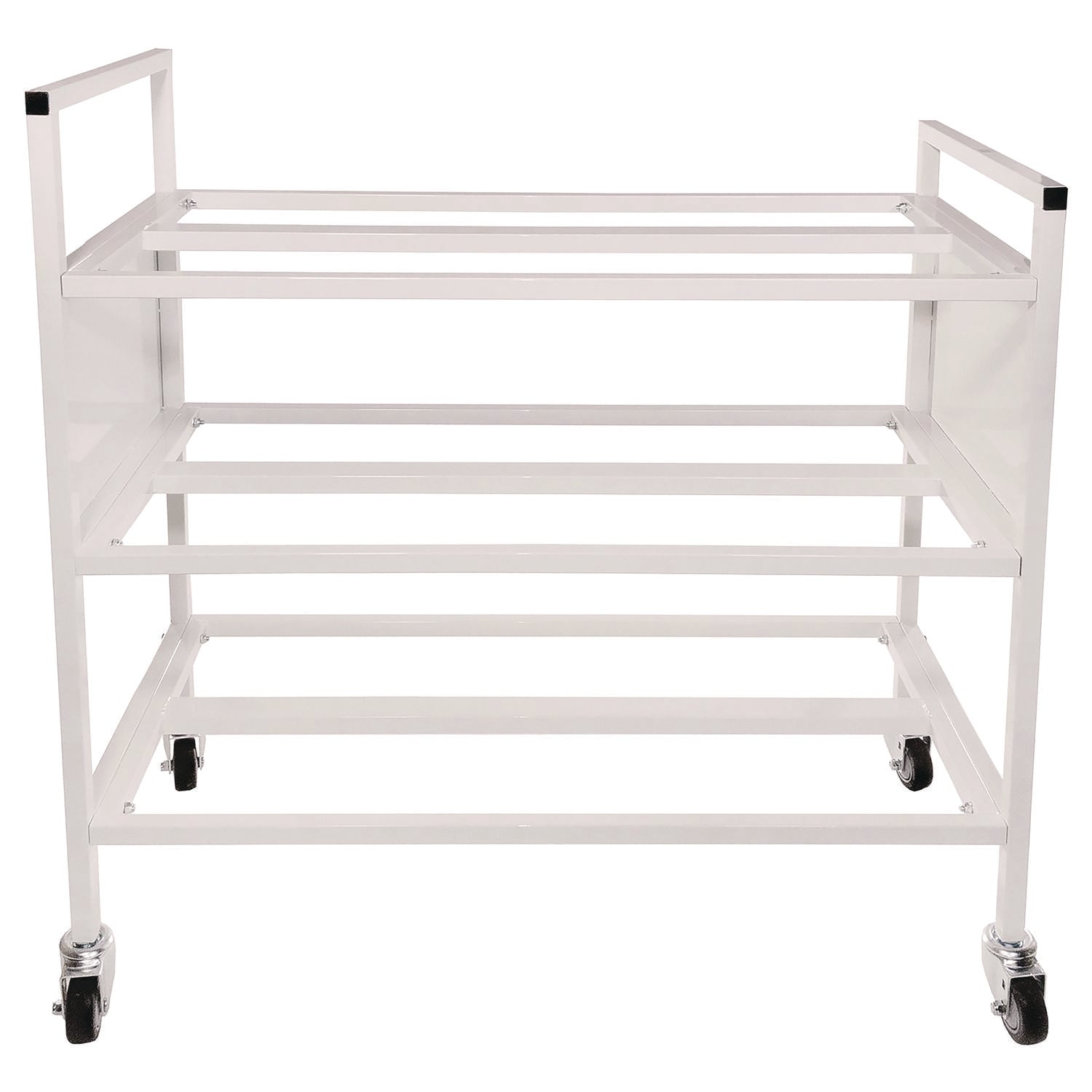 Double Wide Cart, Fits Approximately 24 Balls, Metal, 20" x 42" x 44", White