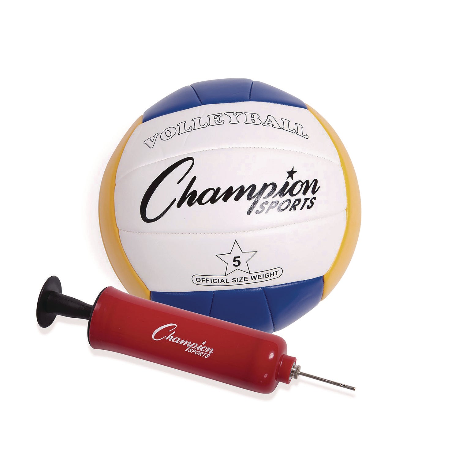 Deluxe Volleyball/Badminton Tournament Set, (4) Rackets/(2) Shuttlecocks/(2) Birdies/Net/Pump/Volleyball Champion Sports Flipcost