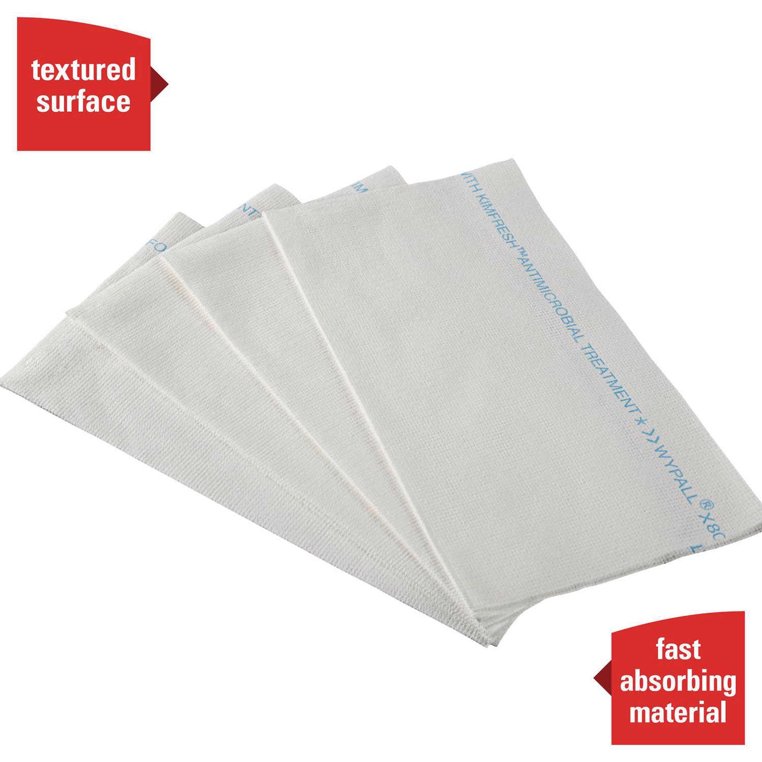 WypAll® X50 Foodservice Towels, 1/4 Fold, 23.5 x 12.5, White, 200/Carton