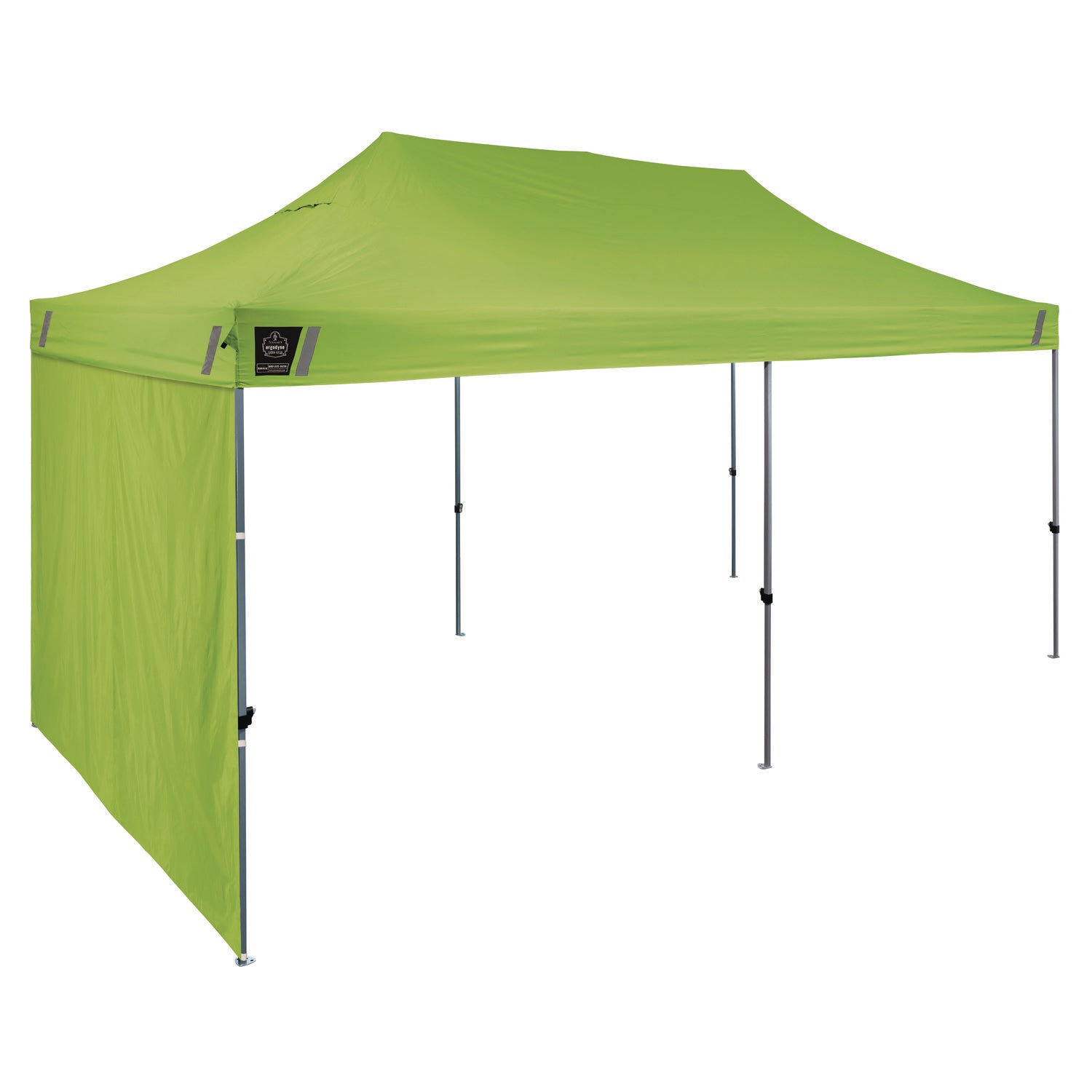 Shax 6091 Pop-Up Tent Sidewall, 120" x 120", Polyester, Lime ergodyne® Flipcost