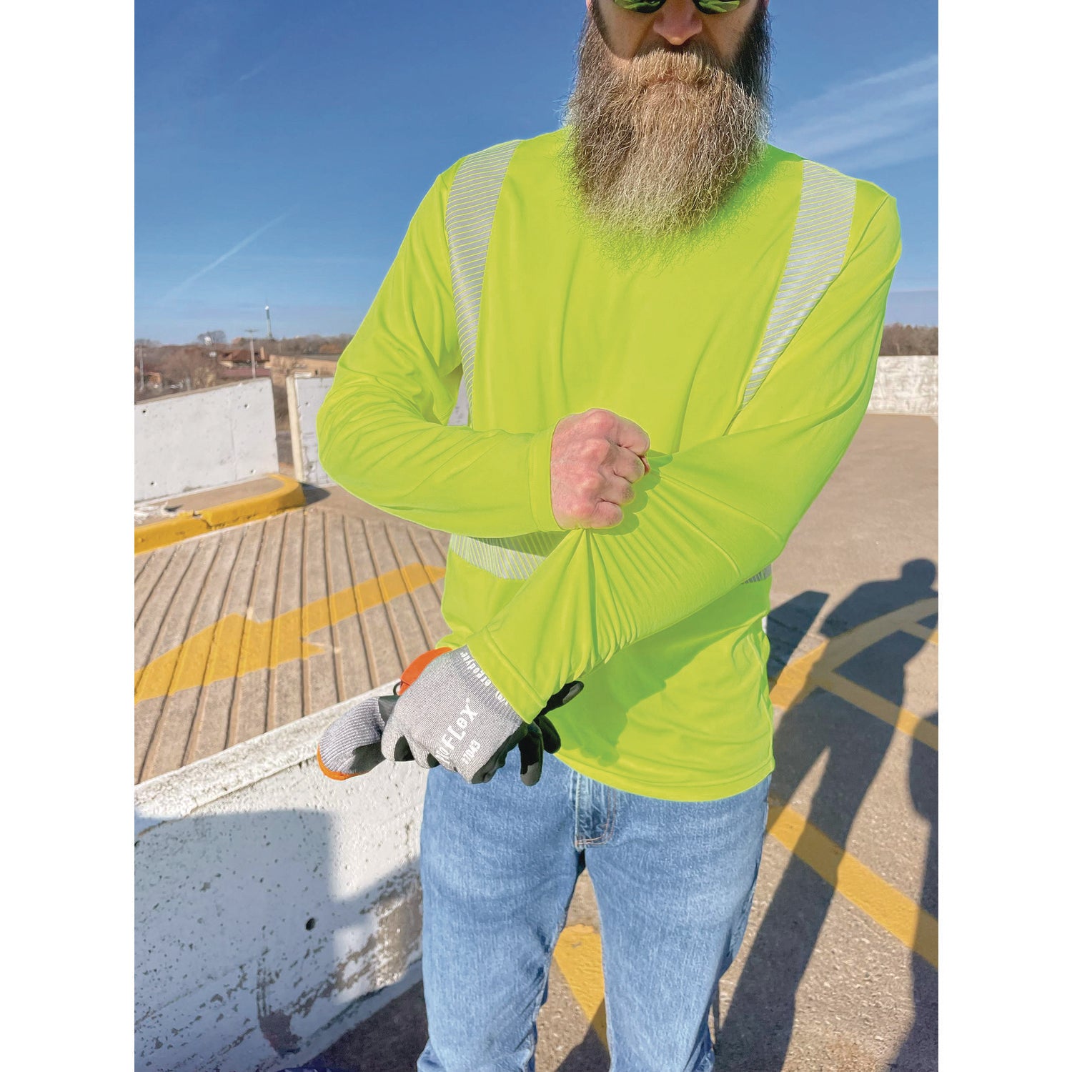 Chill-Its 6688 Type R Class 2 Cooling Hi-Vis Sun Shirt with UV Protection, 3X-Large, Lime ergodyne® Flipcost