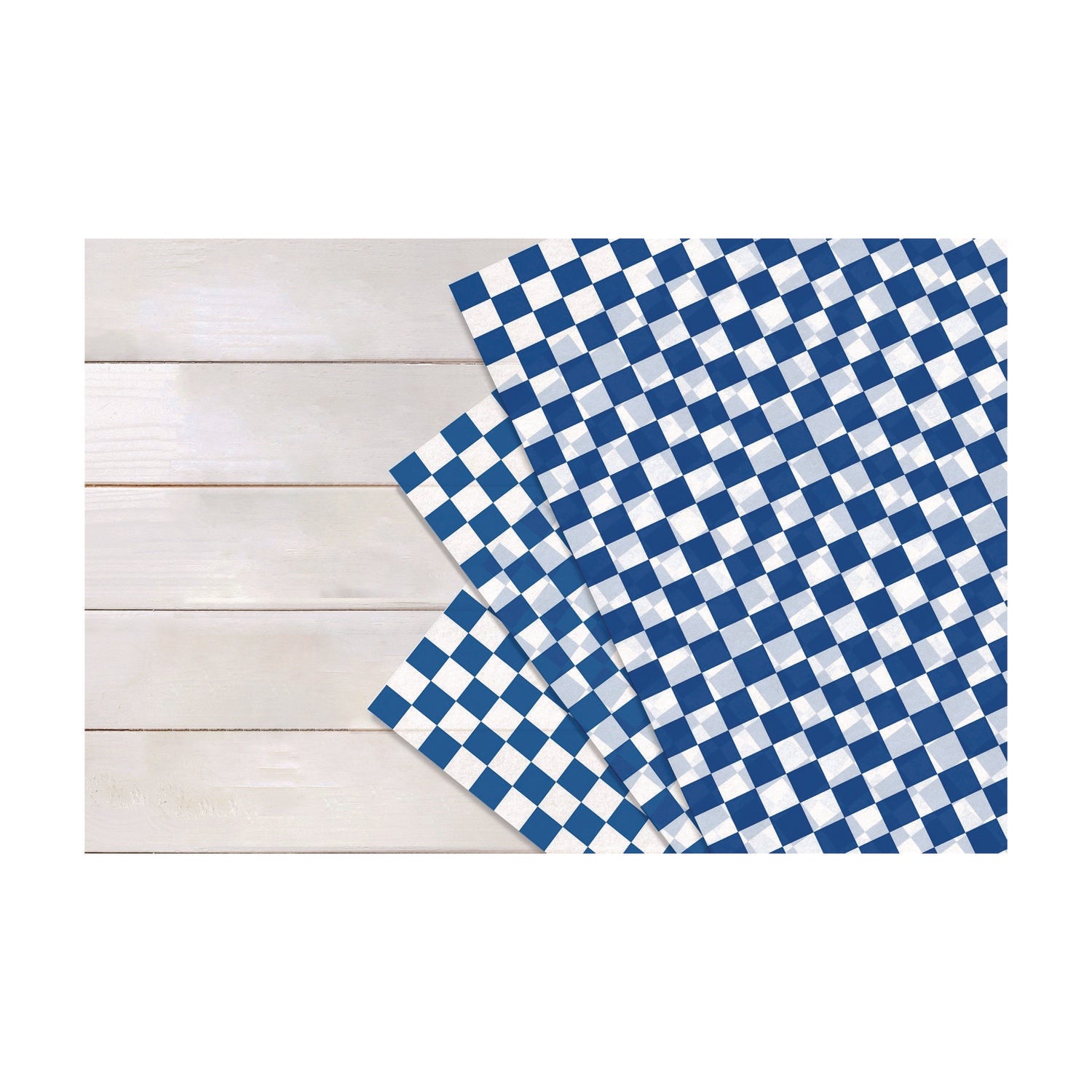 Grease-Resistant Food Wrap, 12" x 12", Blue Check, 5,000/Carton Paterson Flipcost