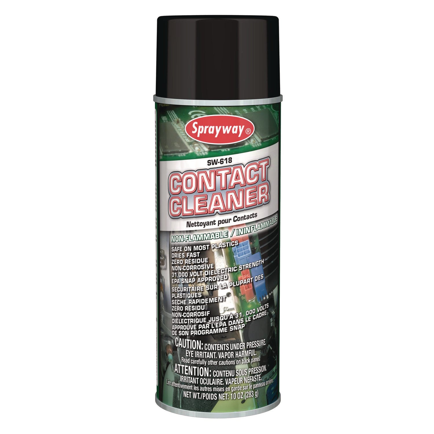 Contact Cleaner, 10 oz Aerosol Spray, 12/Carton Sprayway® Flipcost