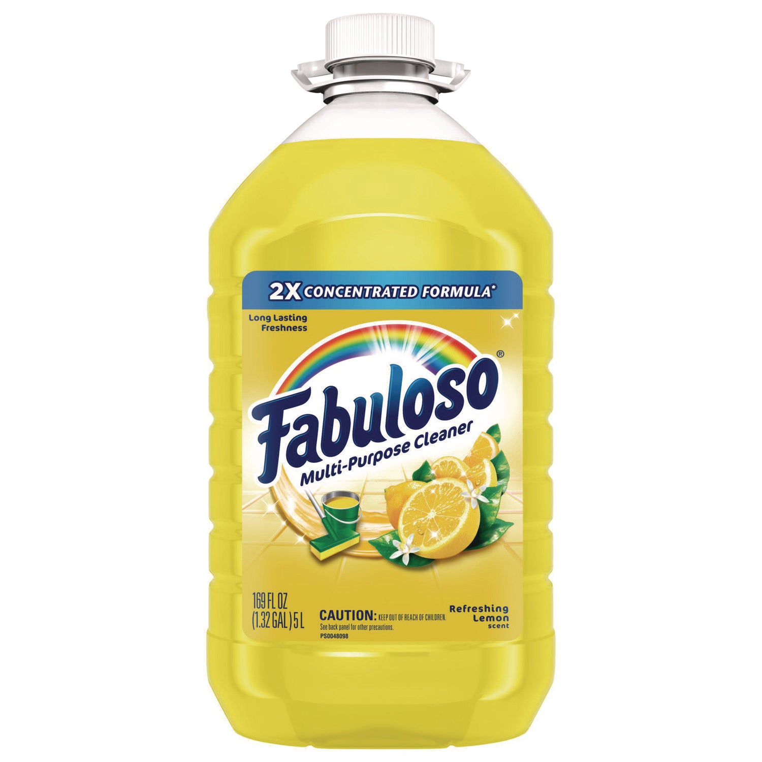 Fabuloso® Multi-use Cleaner, Lemon Scent, 169 oz Bottle, 3/Carton