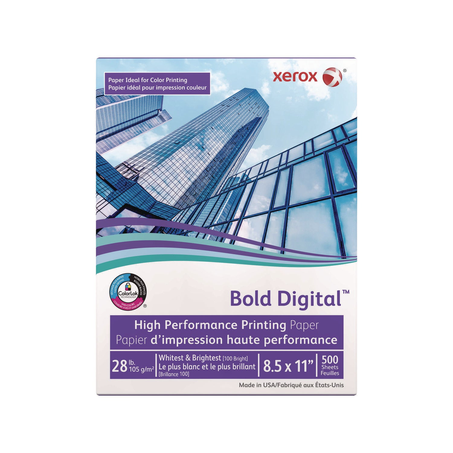 Bold Digital Printing Paper, 100 Bright, 28 lb Bond Weight, 8.5 x 11, White, 500/Ream