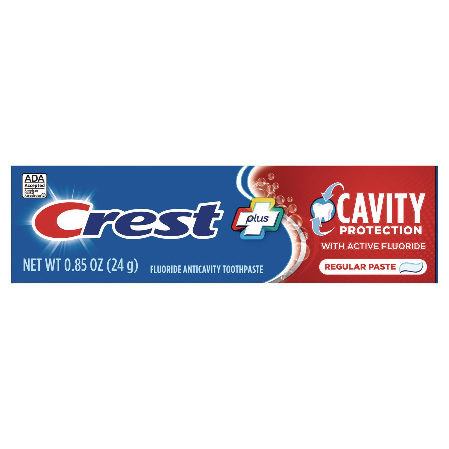 Cavity Protection Toothpaste, Personal Size, 0.85 oz Tube, 240/Carton