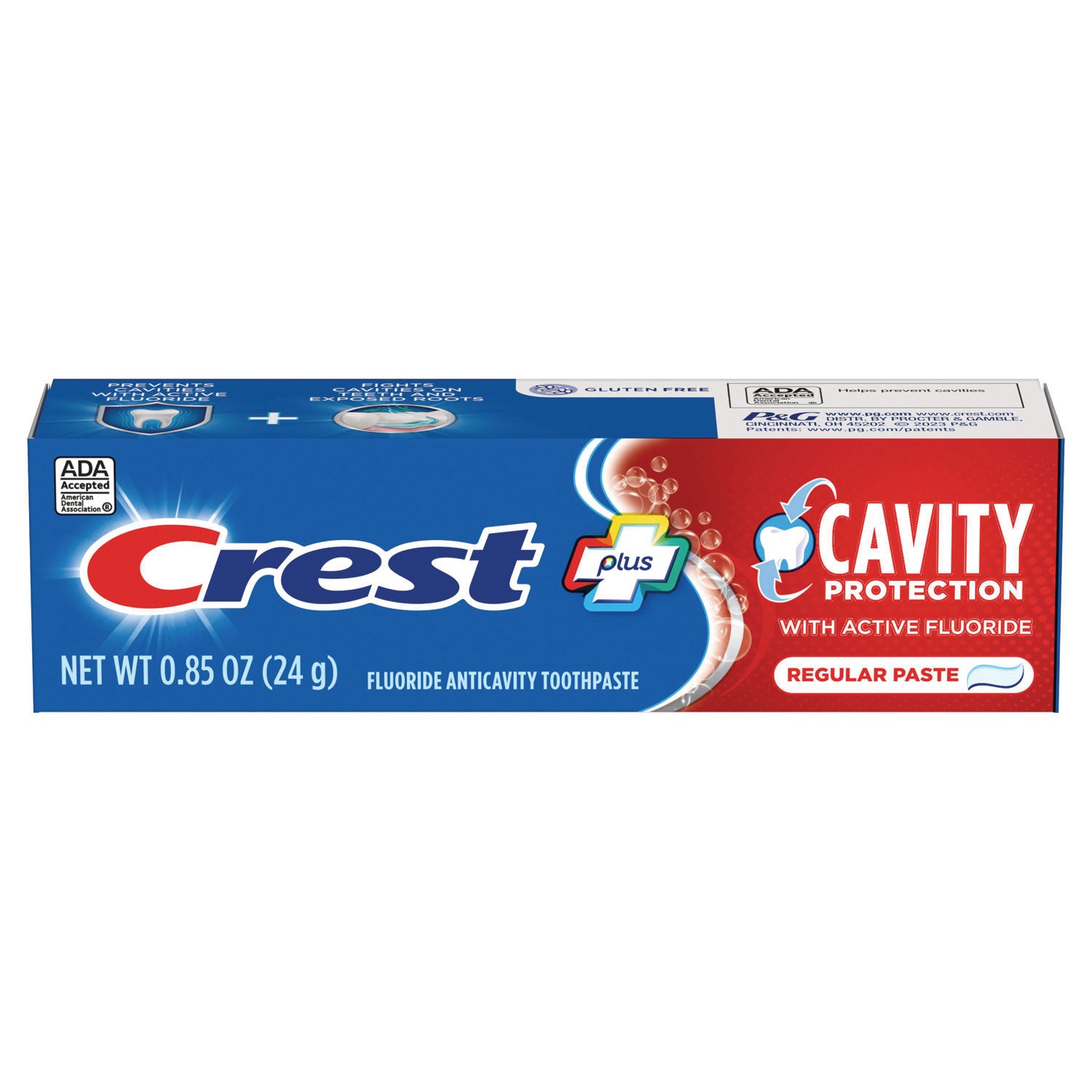 Cavity Protection Toothpaste, Personal Size, 0.85 oz Tube, 240/Carton Crest® Flipcost