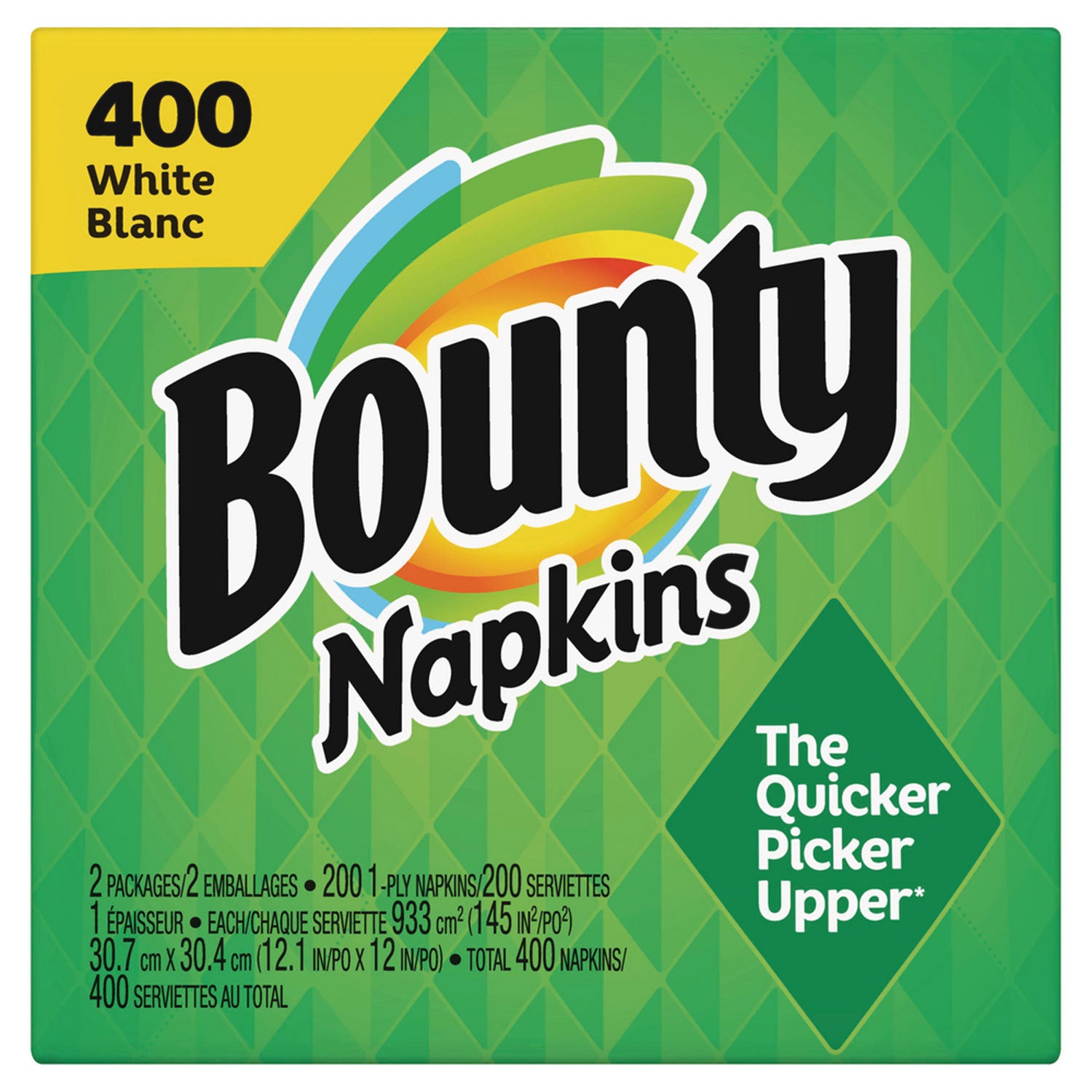 Quilted Napkins, 2-Ply, 12.1 x 12, White, 400/Pack, 4 Packs/Carton Bounty® Flipcost