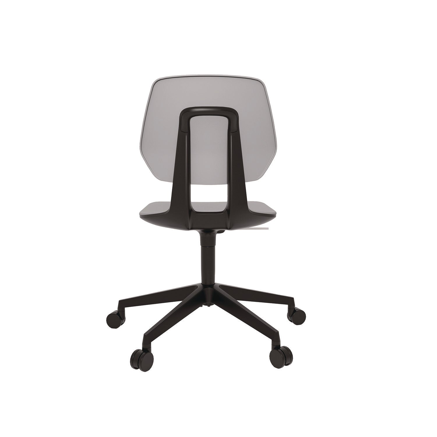 Safco® Commute Task Chair, Supports Up to 275 lbs, 18.25" to 22.25" Seat Height, Gray Seat, Gray Back, Black Base