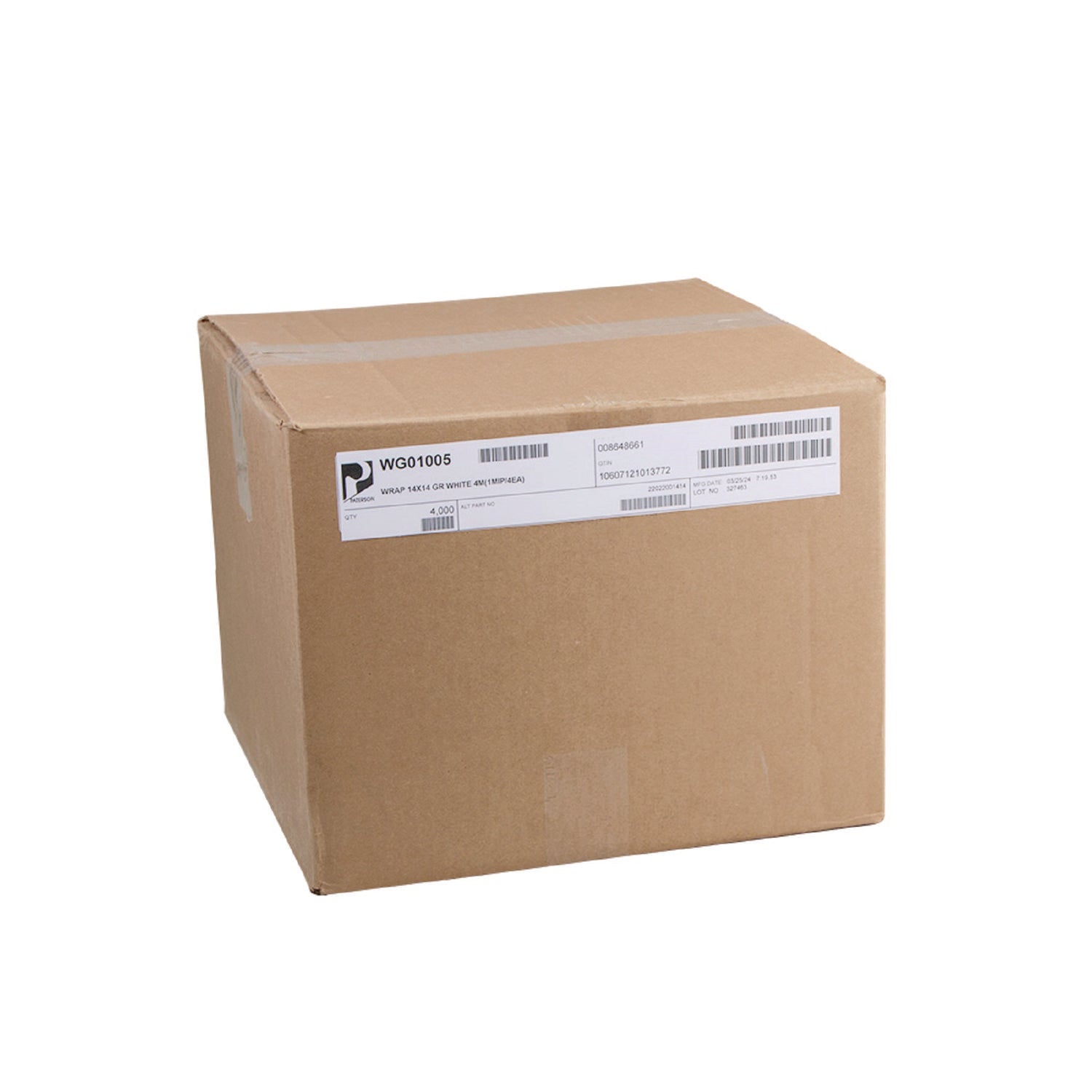 Grease-Resistant Food Wrap, 14" x 14", White, 4,000/Carton Paterson Flipcost