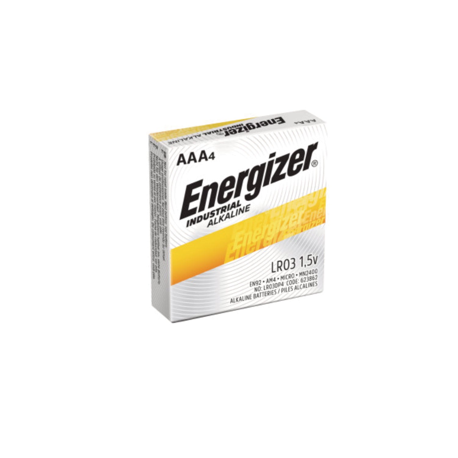 Energizer® Industrial Alkaline AAA Batteries, 1.5 V, 24/Box