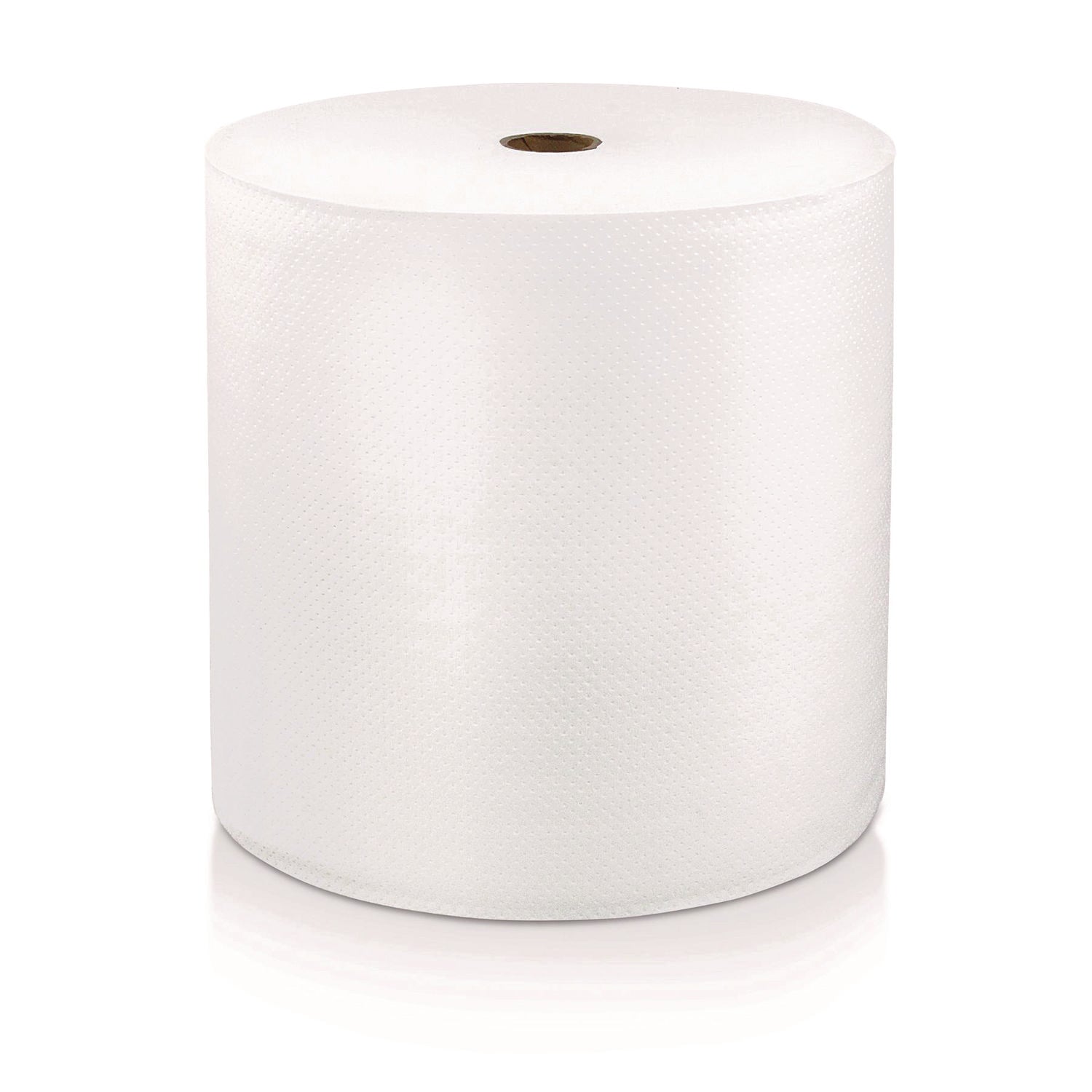 Hard Wound Roll Towel, 1-Ply, 8" x 1,000 ft, White, 6 Rolls/Carton