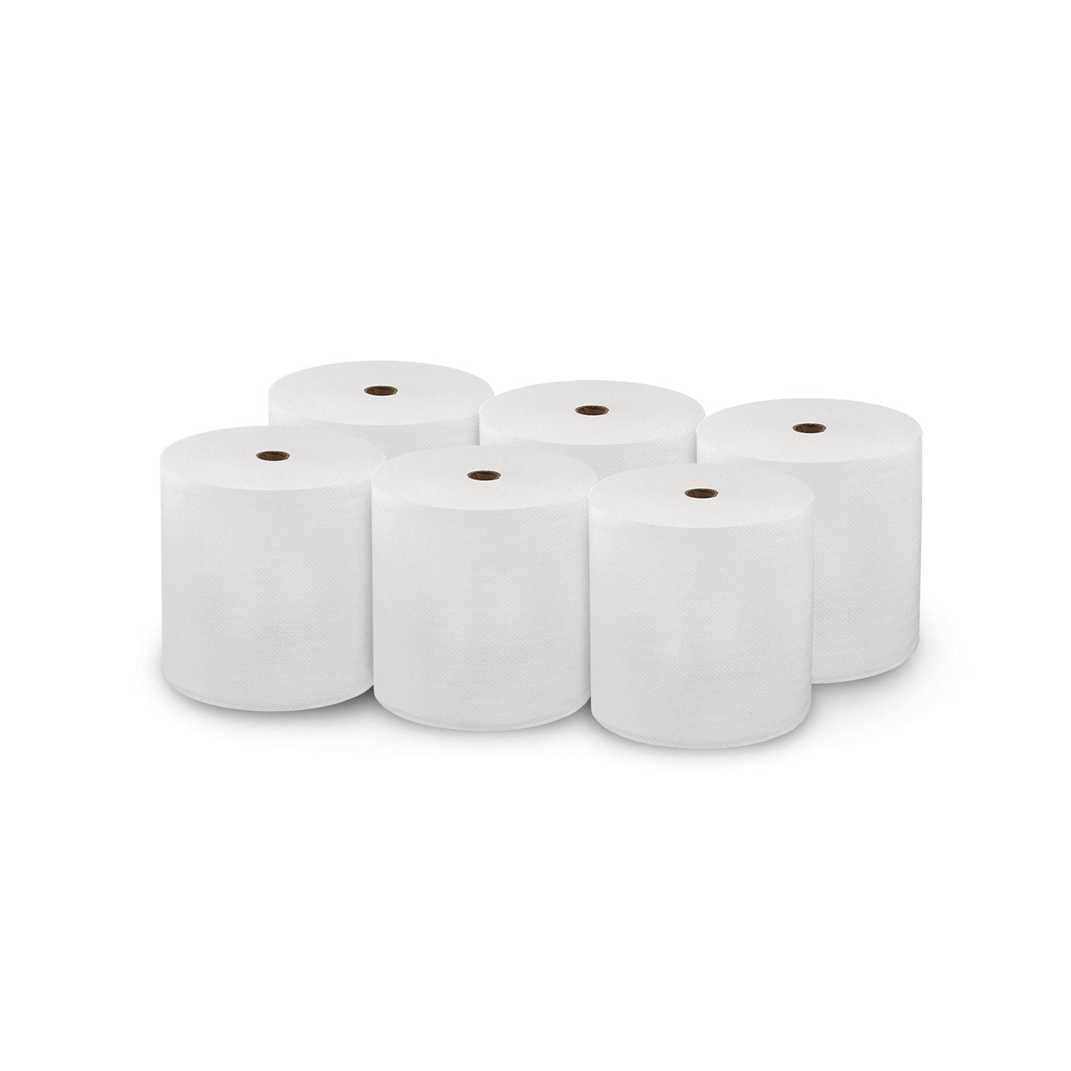 LoCor® Hard Wound Roll Towel, 1-Ply, 7" x 800 ft, White, 6 Rolls/Carton