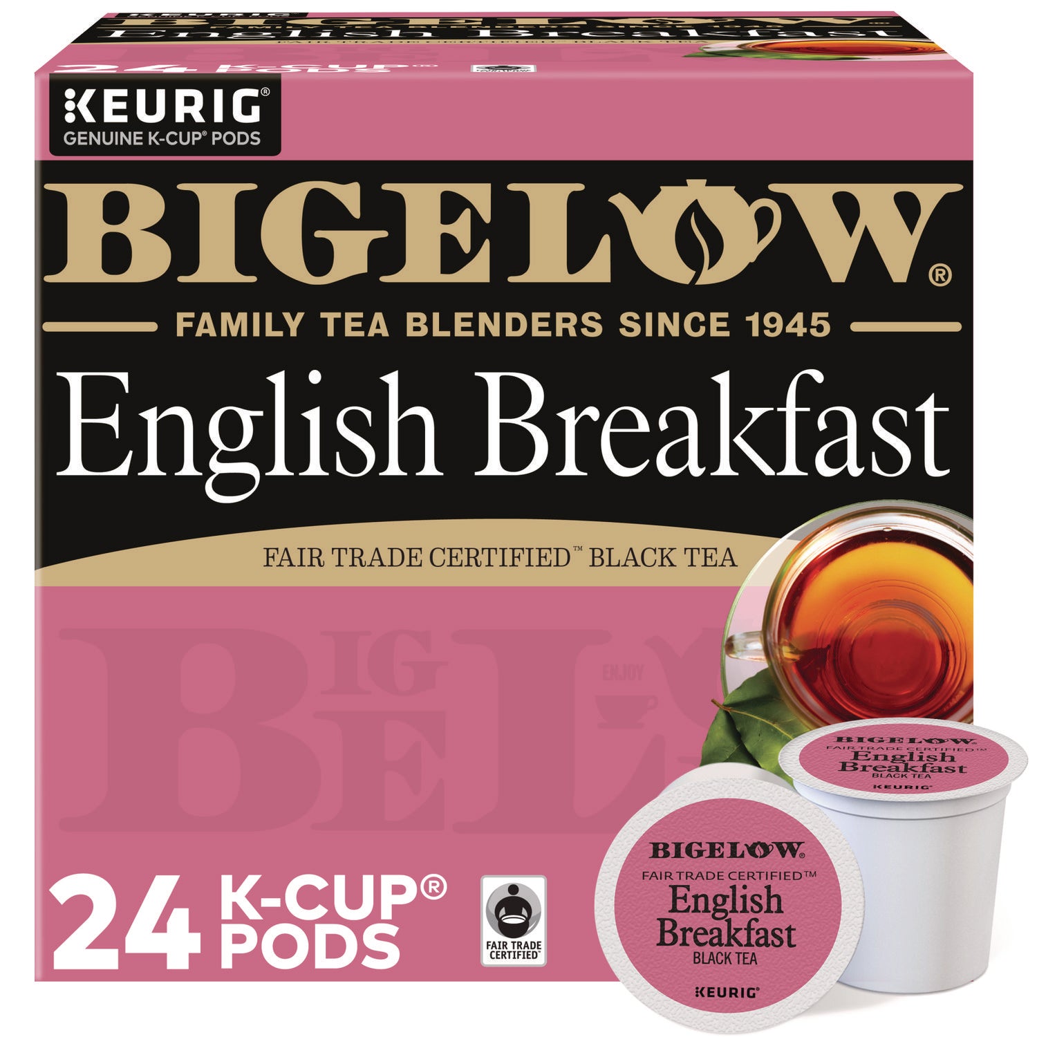 Bigelow® English Breakfast Tea K-Cups, 24/Box, 4 Box/Carton