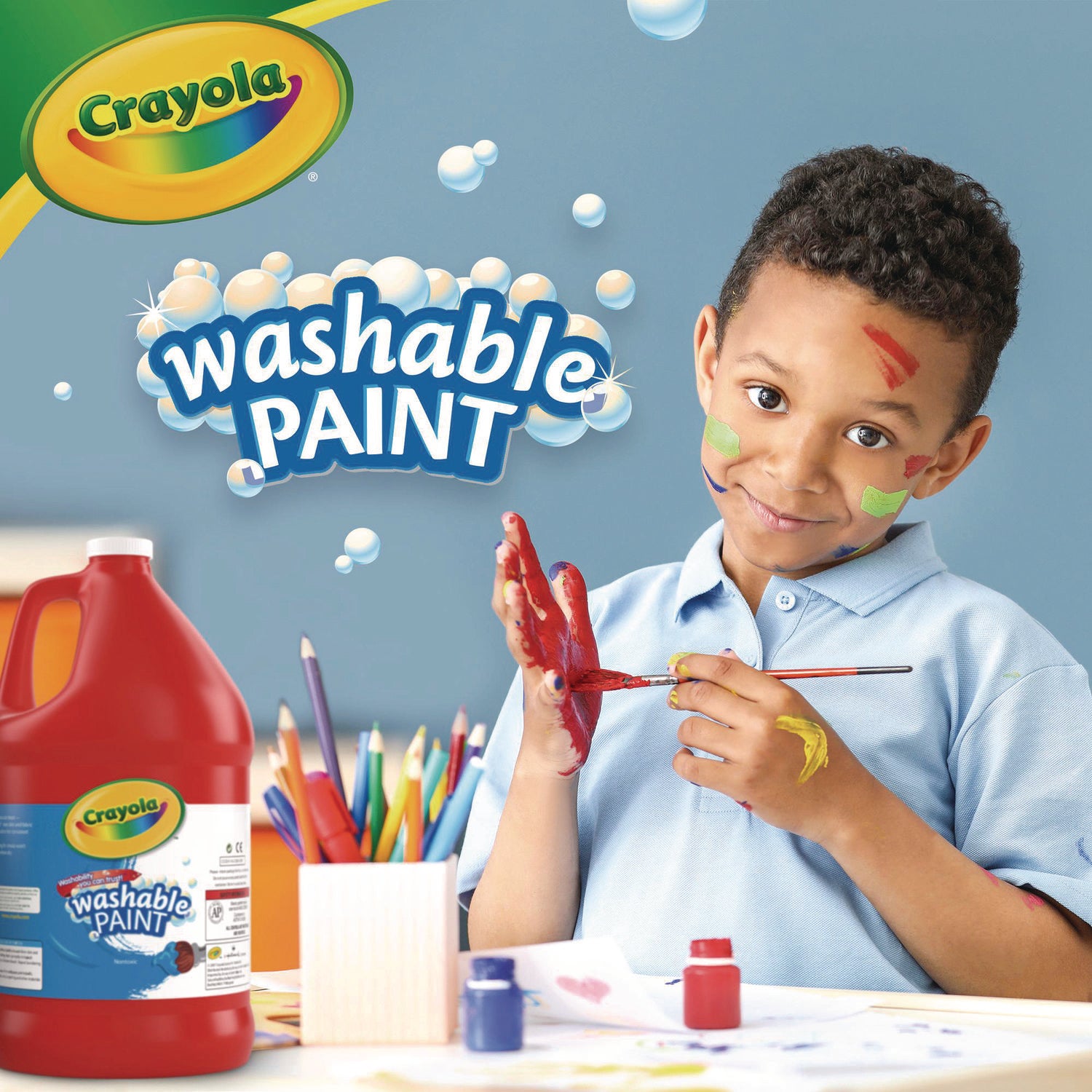 Crayola® Washable Paint, Red, 1 gal Bottle