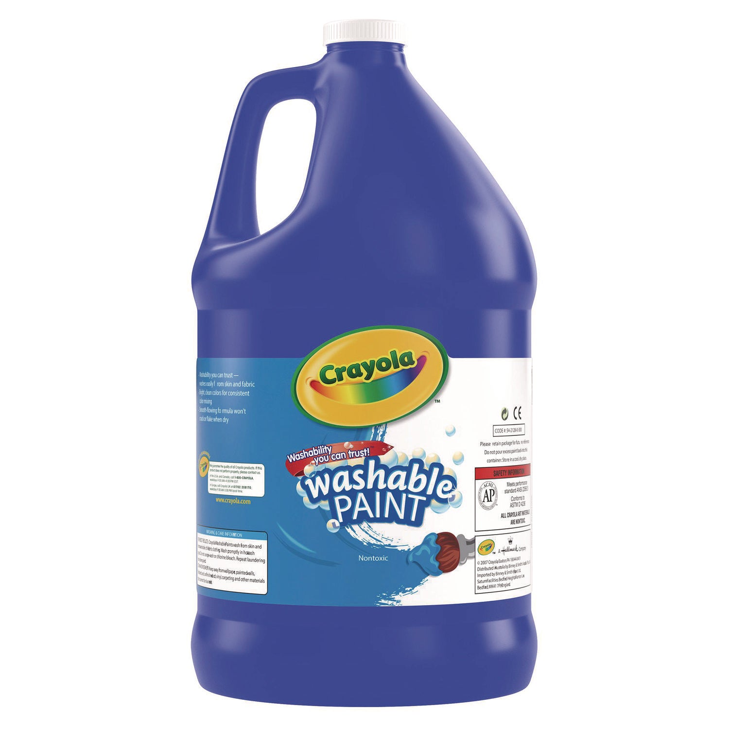 Crayola® Washable Paint, Blue, 1 gal Bottle