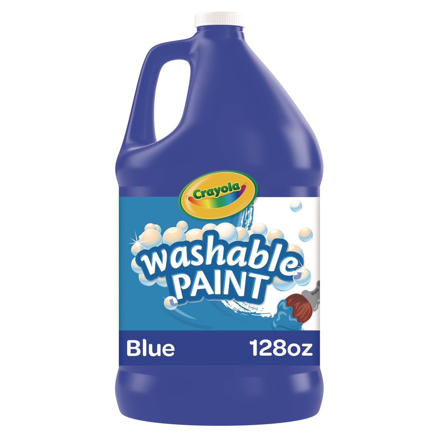 Washable Paint, Blue, 1 gal Bottle