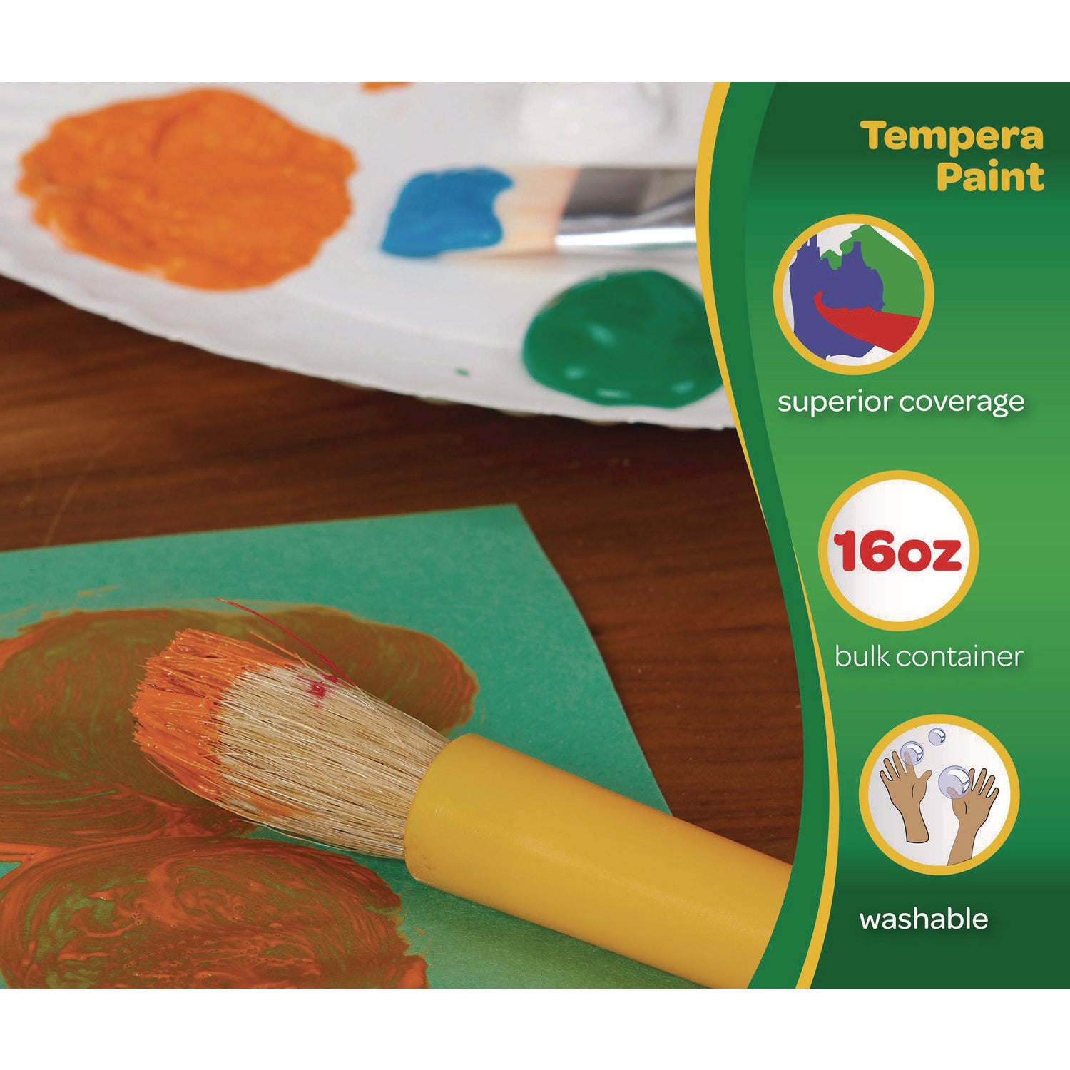 Crayola® Premier Tempera Paint, Red, 16 oz Bottle