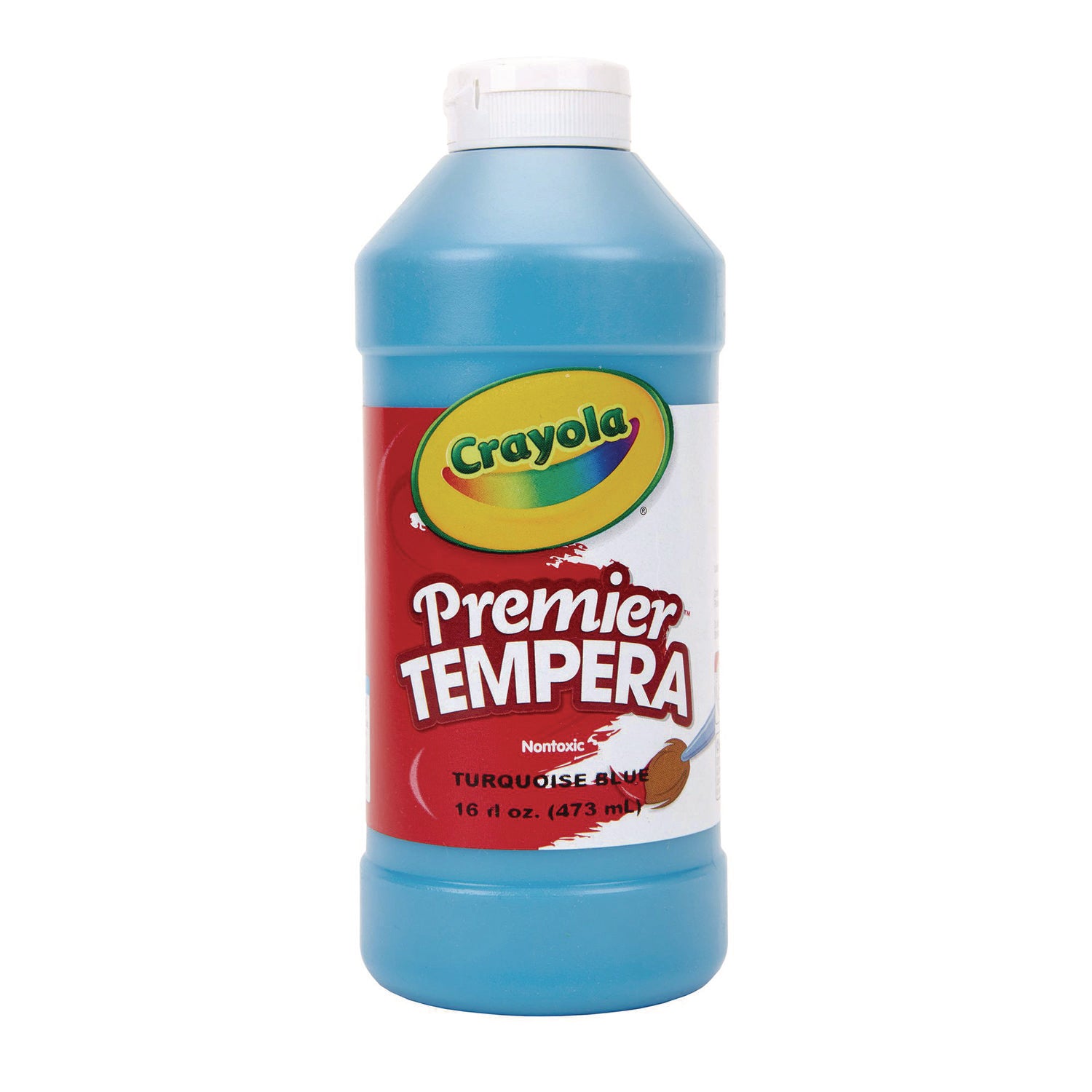 Premier Tempera Paint, Turquoise, 16 oz Bottle