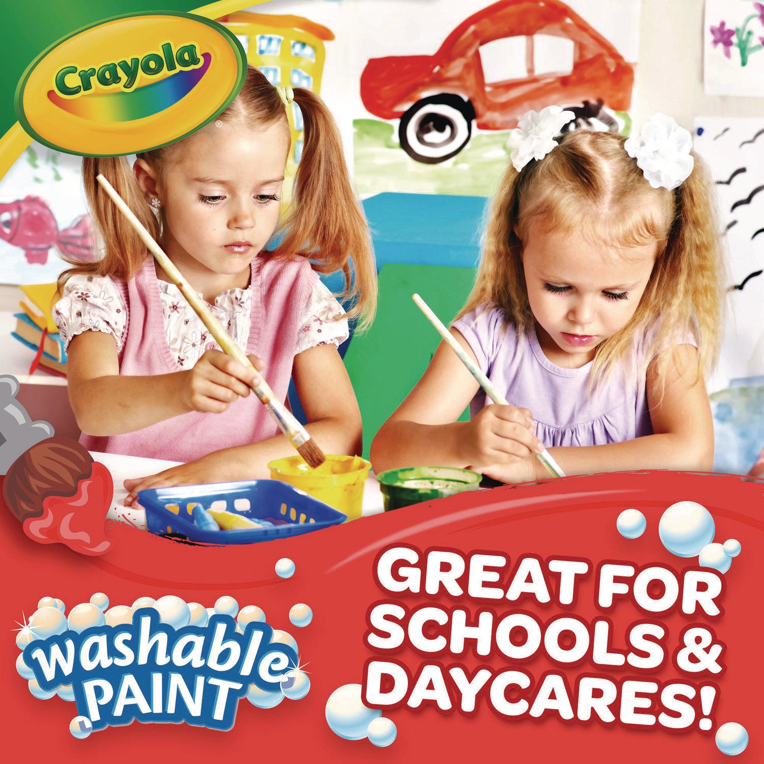 Crayola® Washable Paint, Magenta, 1 gal Bottle