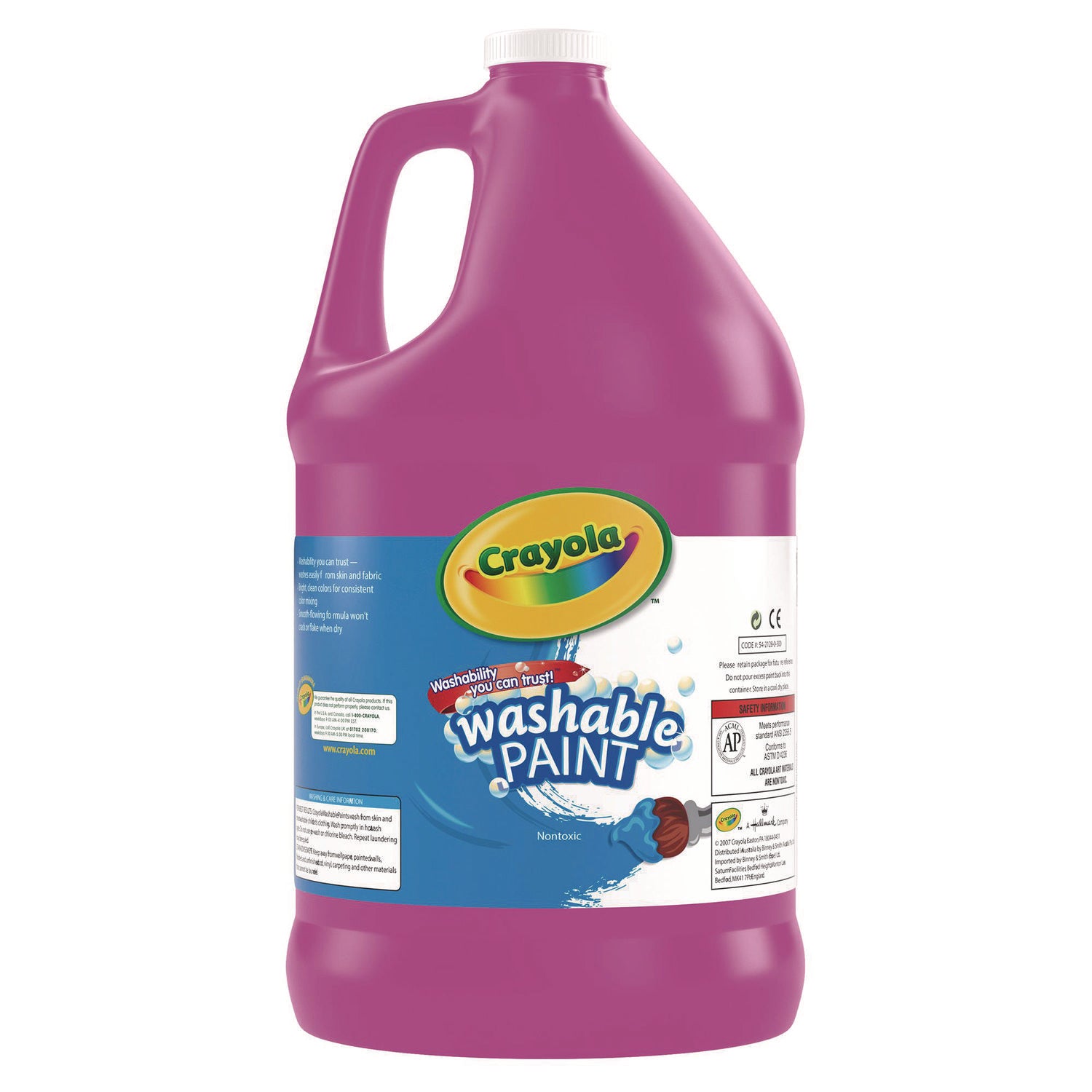 Crayola® Washable Paint, Magenta, 1 gal Bottle