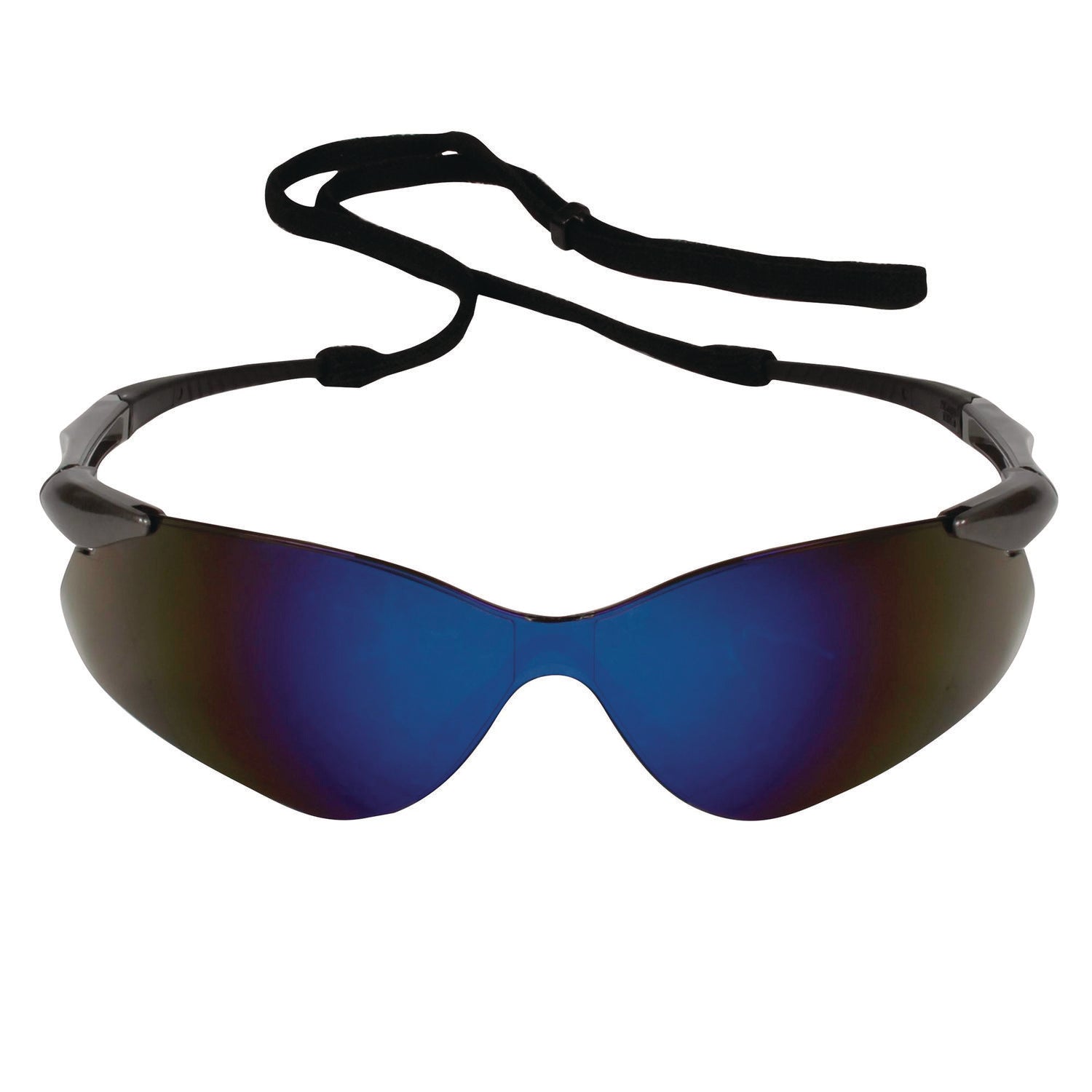 Nemesis Safety Glasses, Gunmetal Nylon Frame, Blue Polycarbonate Lens KleenGuard™ Flipcost